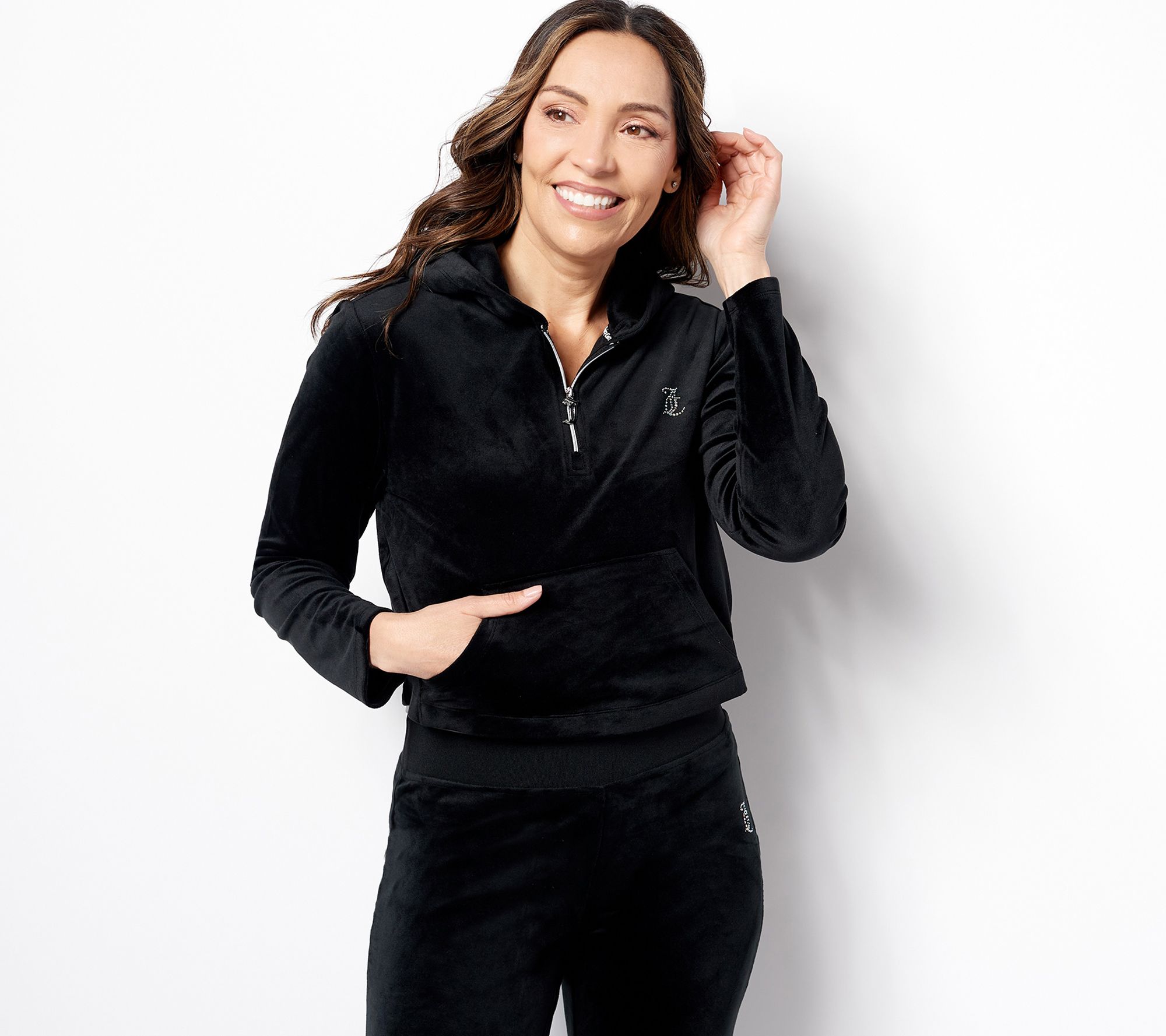 Juicy Couture Luxe Velour Pullover Hoodie