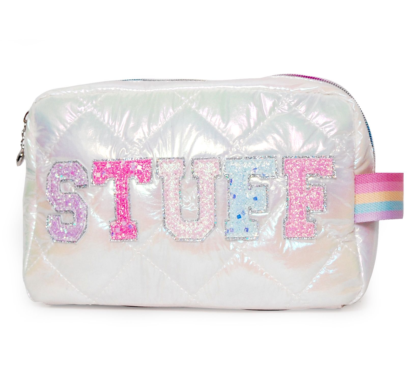 OMG Accessories Quilted Stuff Pouch - QVC.com