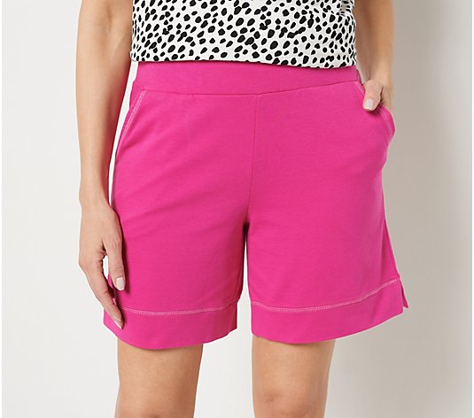 LOGO Lounge by Lori Goldstein French Terry Shorts