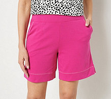  LOGO Lounge by Lori Goldstein French Terry Shorts - A505958