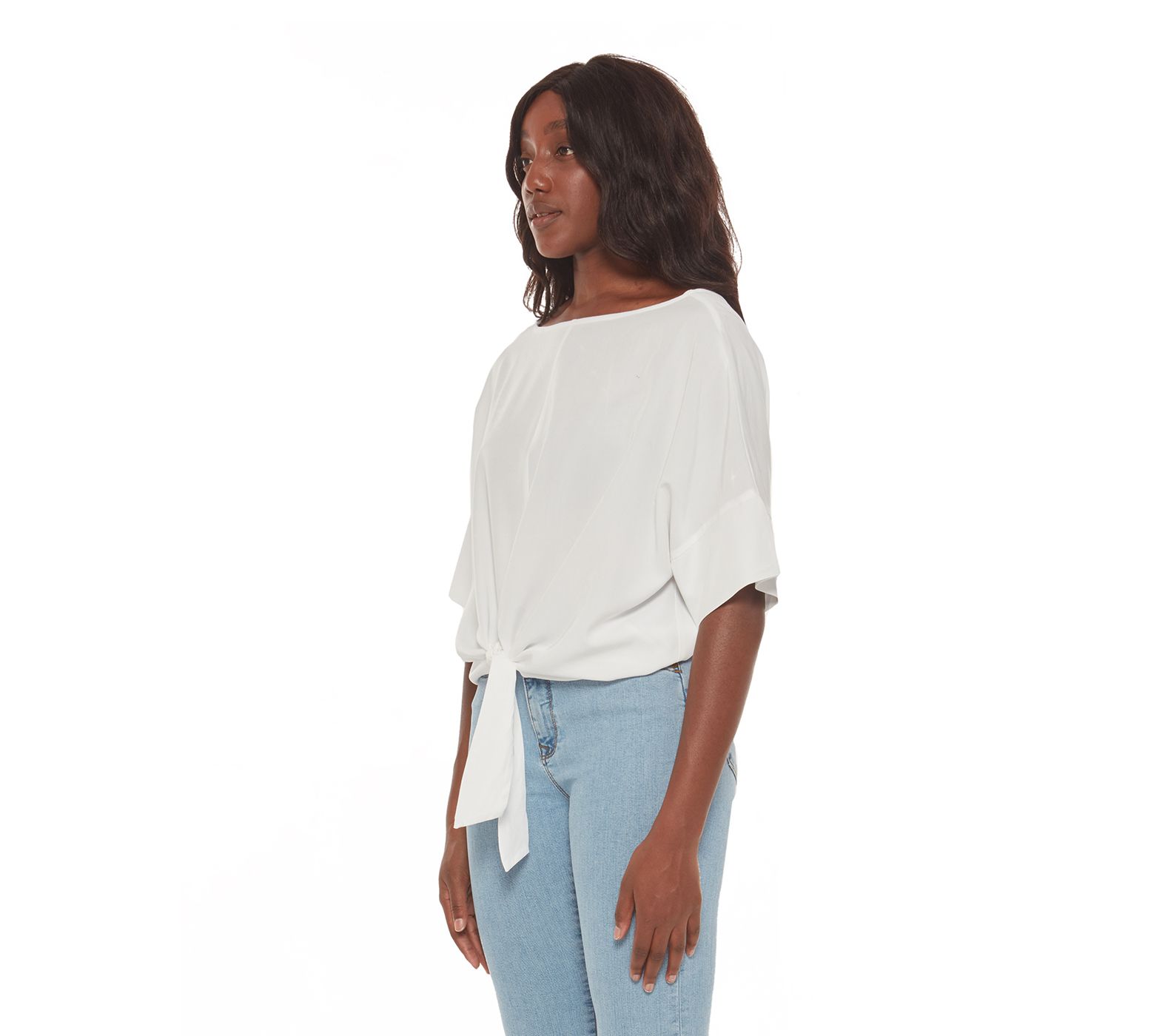 Lola Jeans Blouse - Robin - QVC.com