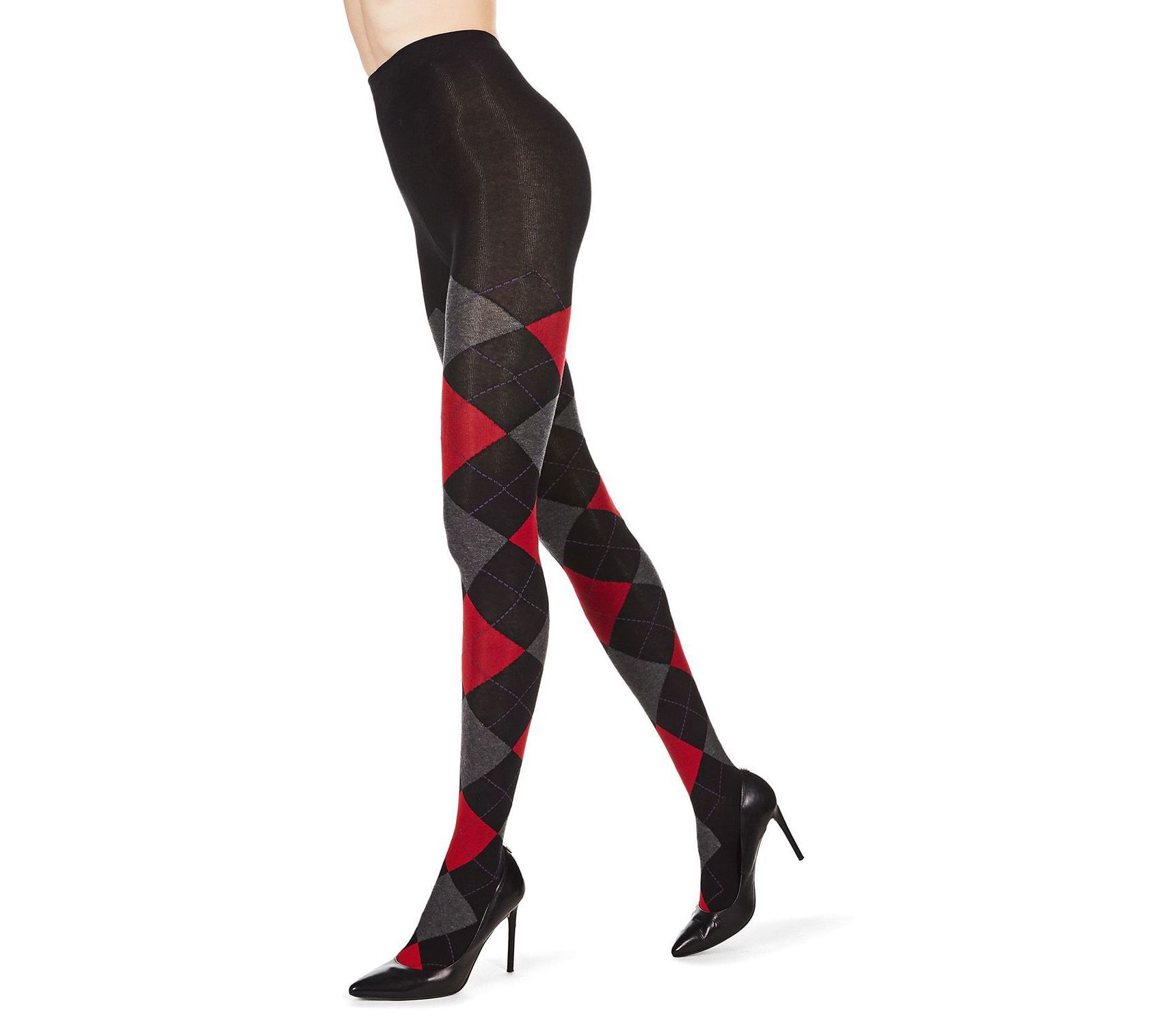 Memoi Argyle Sweater Tights