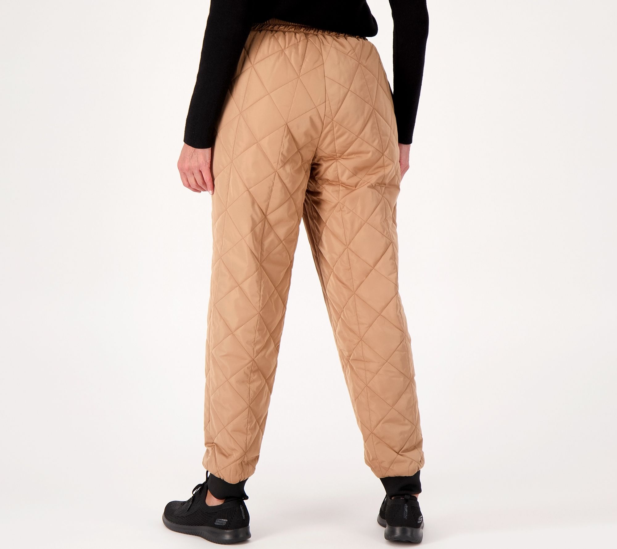 WOMEN'S DIAMOND QUILTED TROUSERS