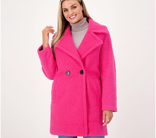 Thread Collective Boucle Double Breasted Coat - QVC.com