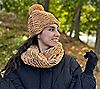 Sprigs Textured Faux Fur Beanie and Scarf Set, 1 of 7