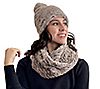 Sprigs Textured Faux Fur Beanie and Scarf Set, 3 of 7