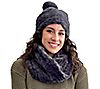 Sprigs Textured Faux Fur Beanie and Scarf Set, 5 of 7