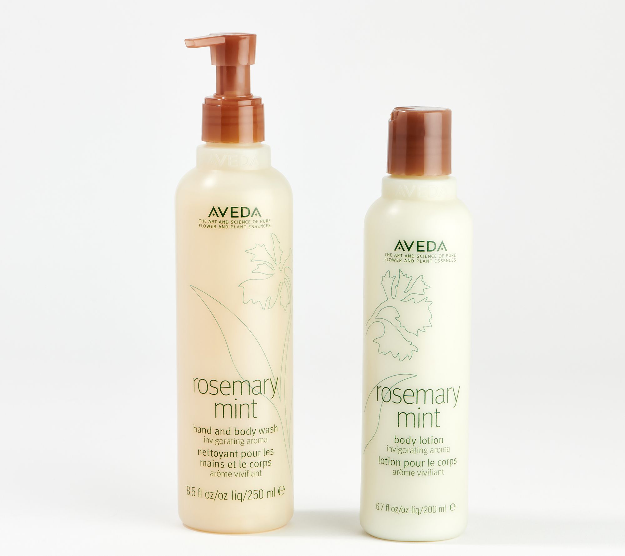rørledning Officer pie Aveda Rosemary Mint Body Wash & Body Lotion 2-Piece Kit - QVC.com
