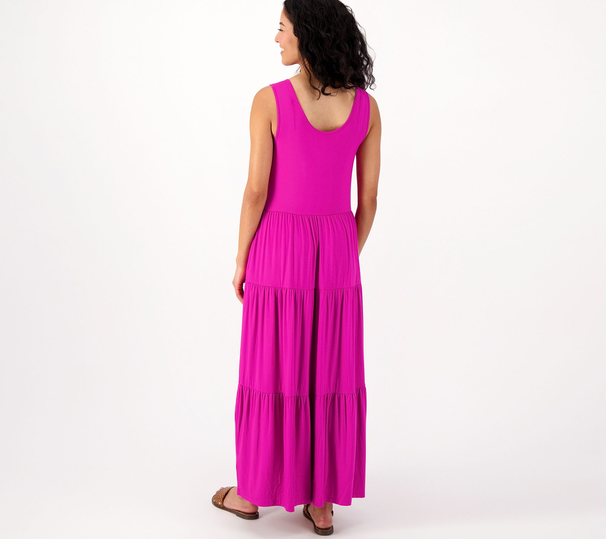 Tiered jersey hotsell maxi dress