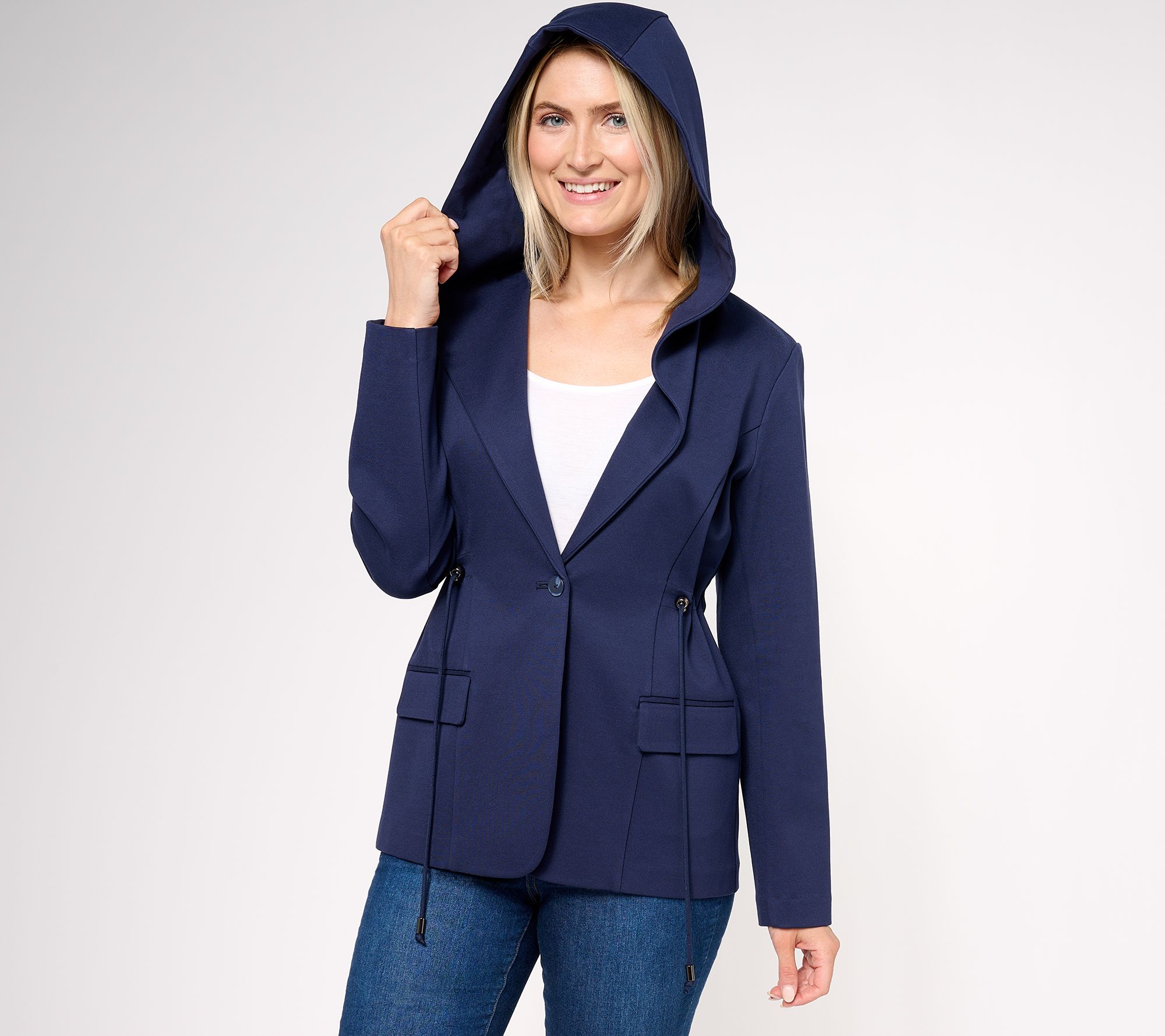 Isaac Mizrahi Live! Elements 24/7 Stretch Knit Jacket