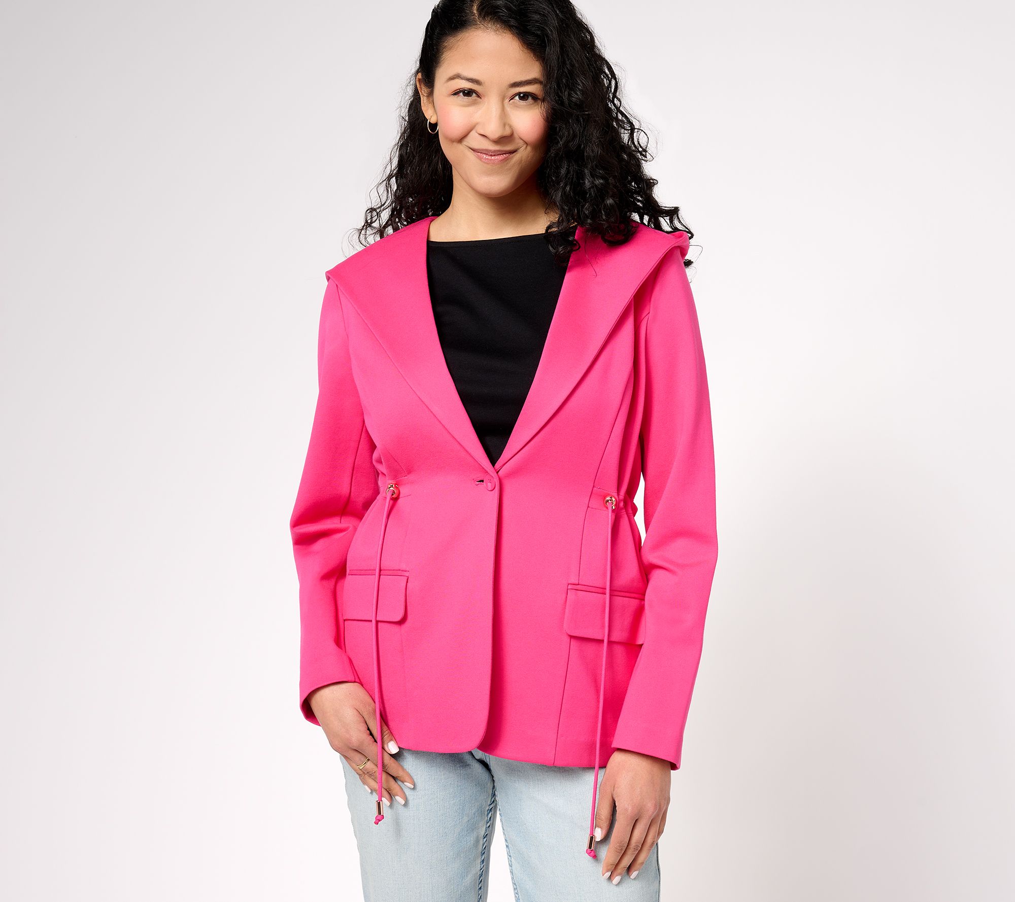 Isaac Mizrahi Live! Elements 24/7 Stretch Knit Jacket