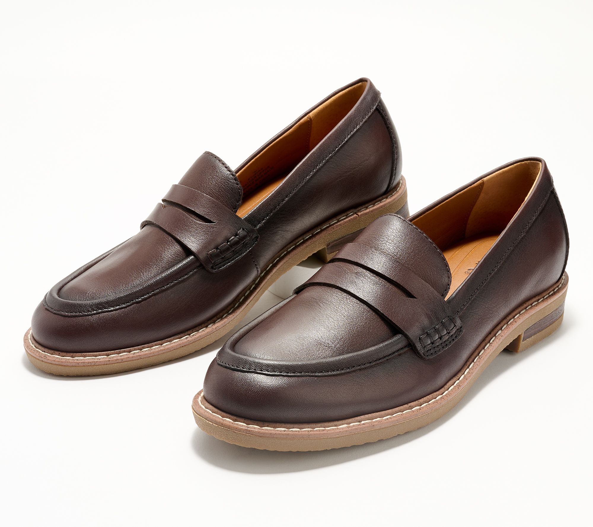 Earth Leather Slip-On Loafer QVC.com