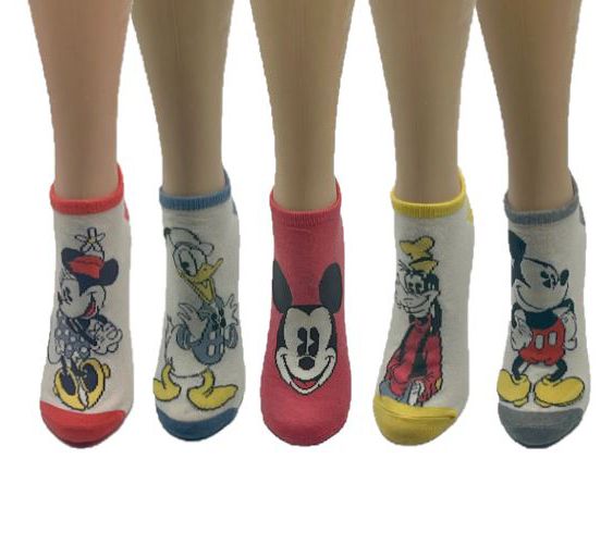 Disney Set of 5 No Show Socks 