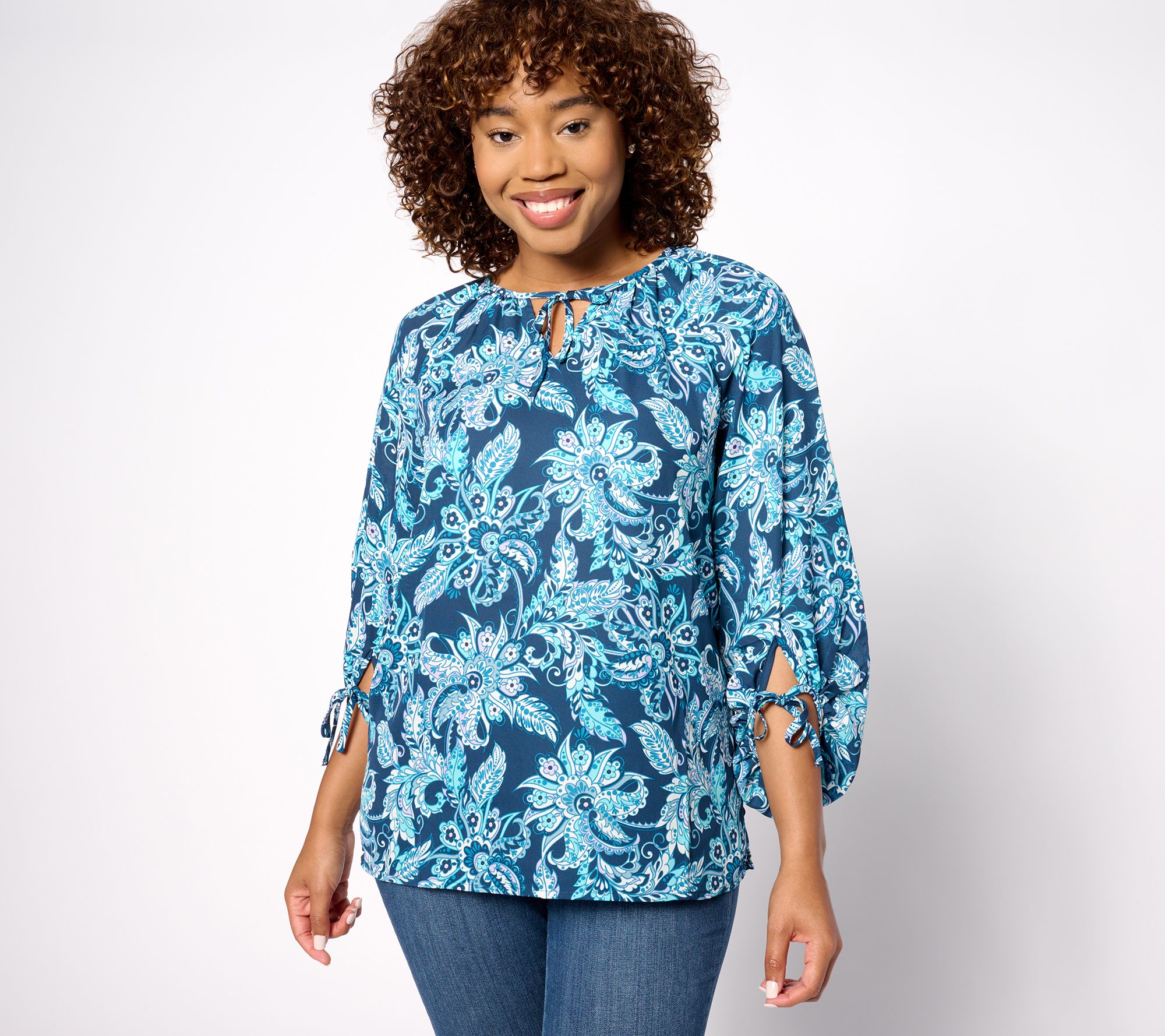 "As Is" Belle Boho by Kim Gravel Free Spirit Woven Blouse