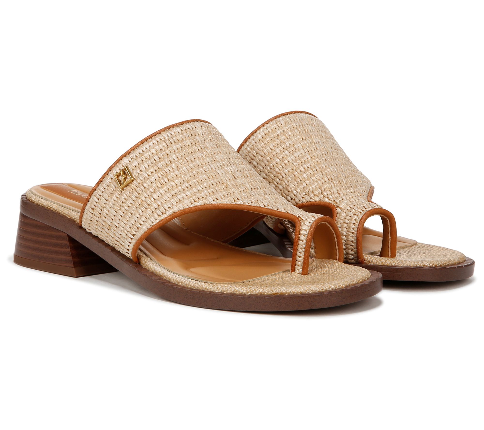 Franco Sarto Toe Loop Heeled Sandals - Sia
