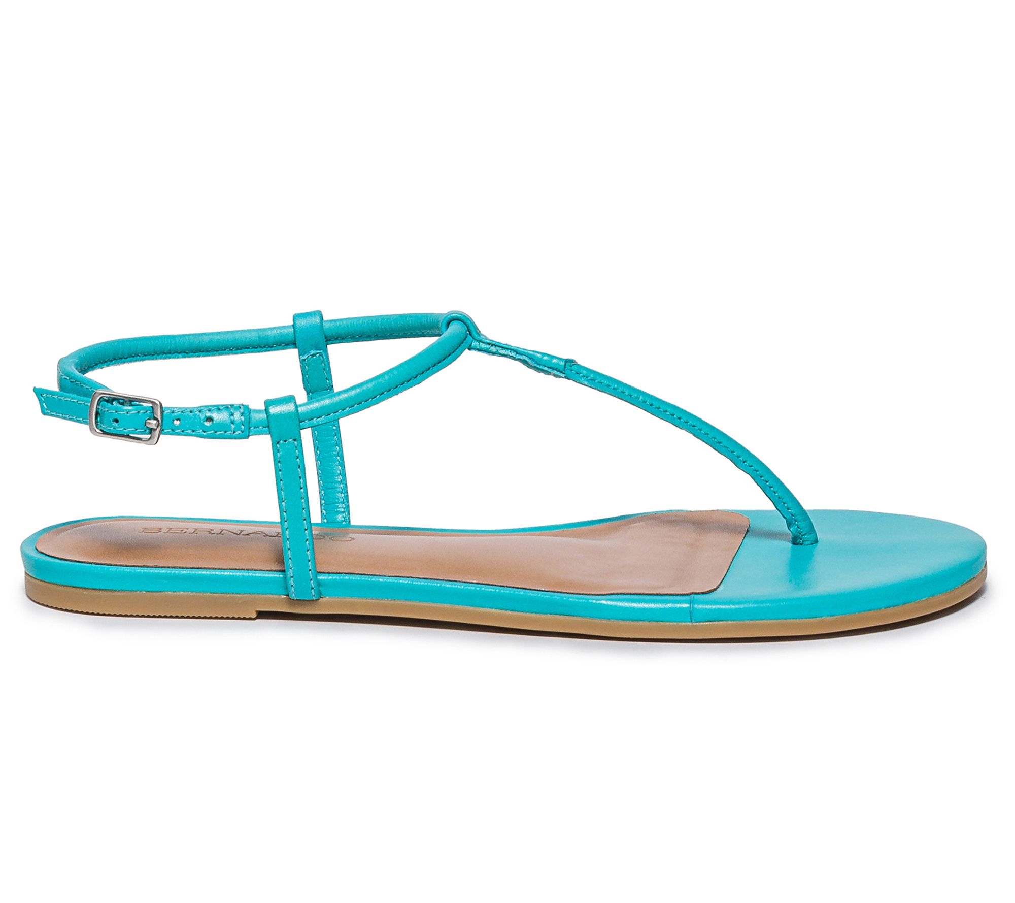 Bernardo Thong Leather Sandal Haven QVC