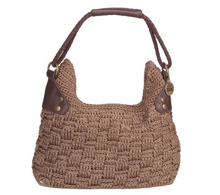 The Sak Box Weave Crochet Hobo Bag - QVC.com
