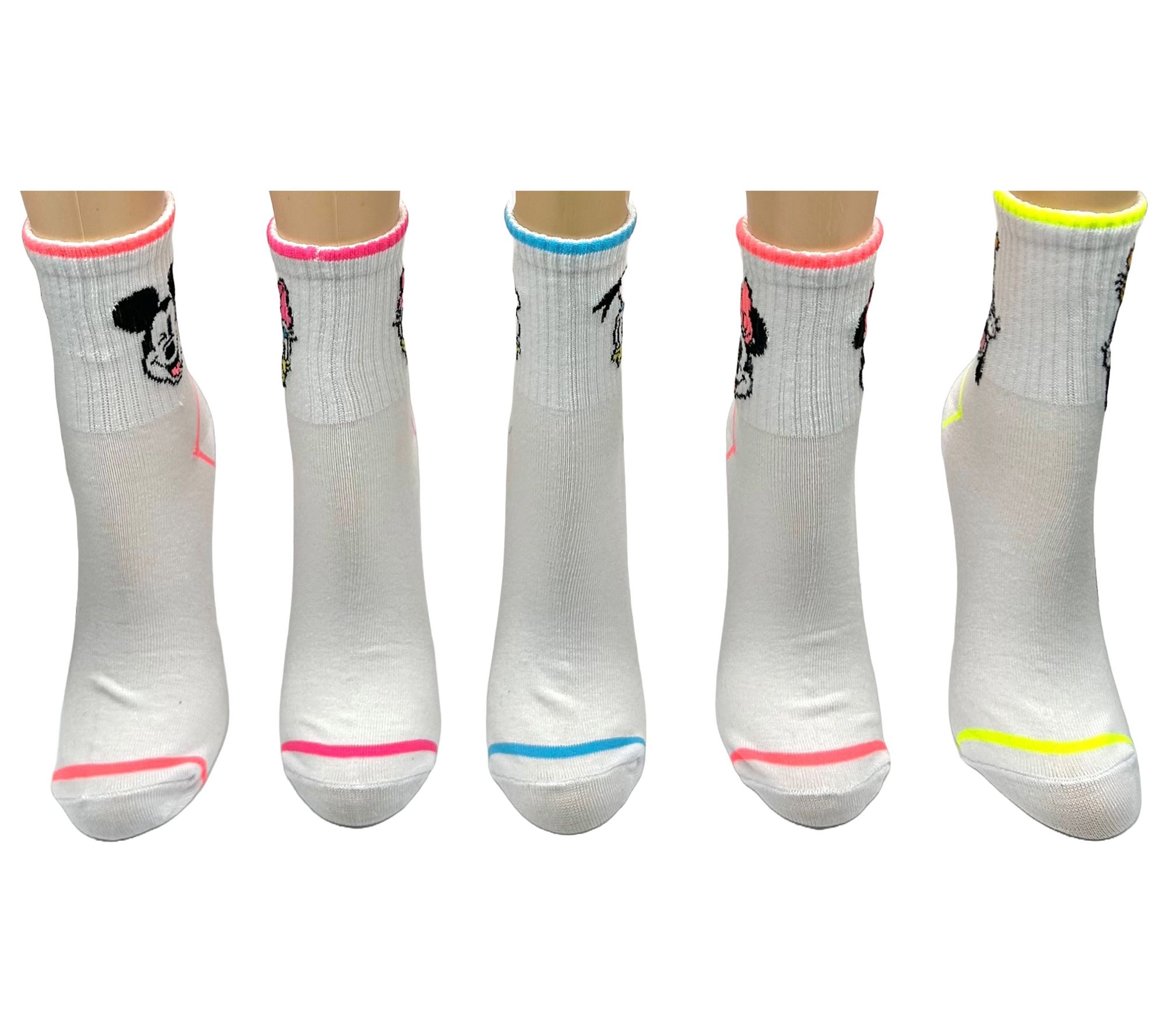 Ladies' Character Ribbed Capri Sock Set 5 Pair