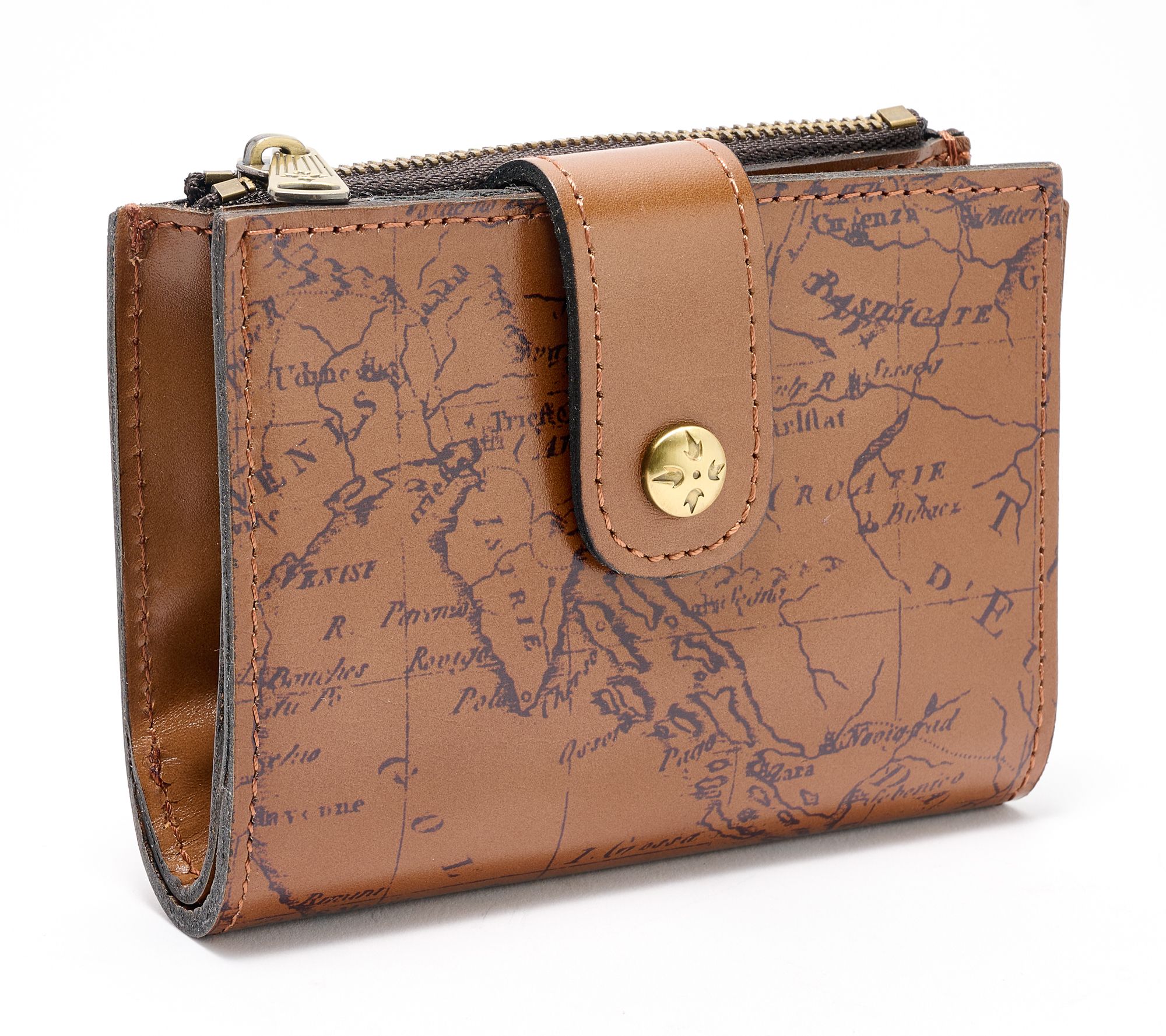 "As Is" Patricia Nash Leather Chiara Snap Wallet