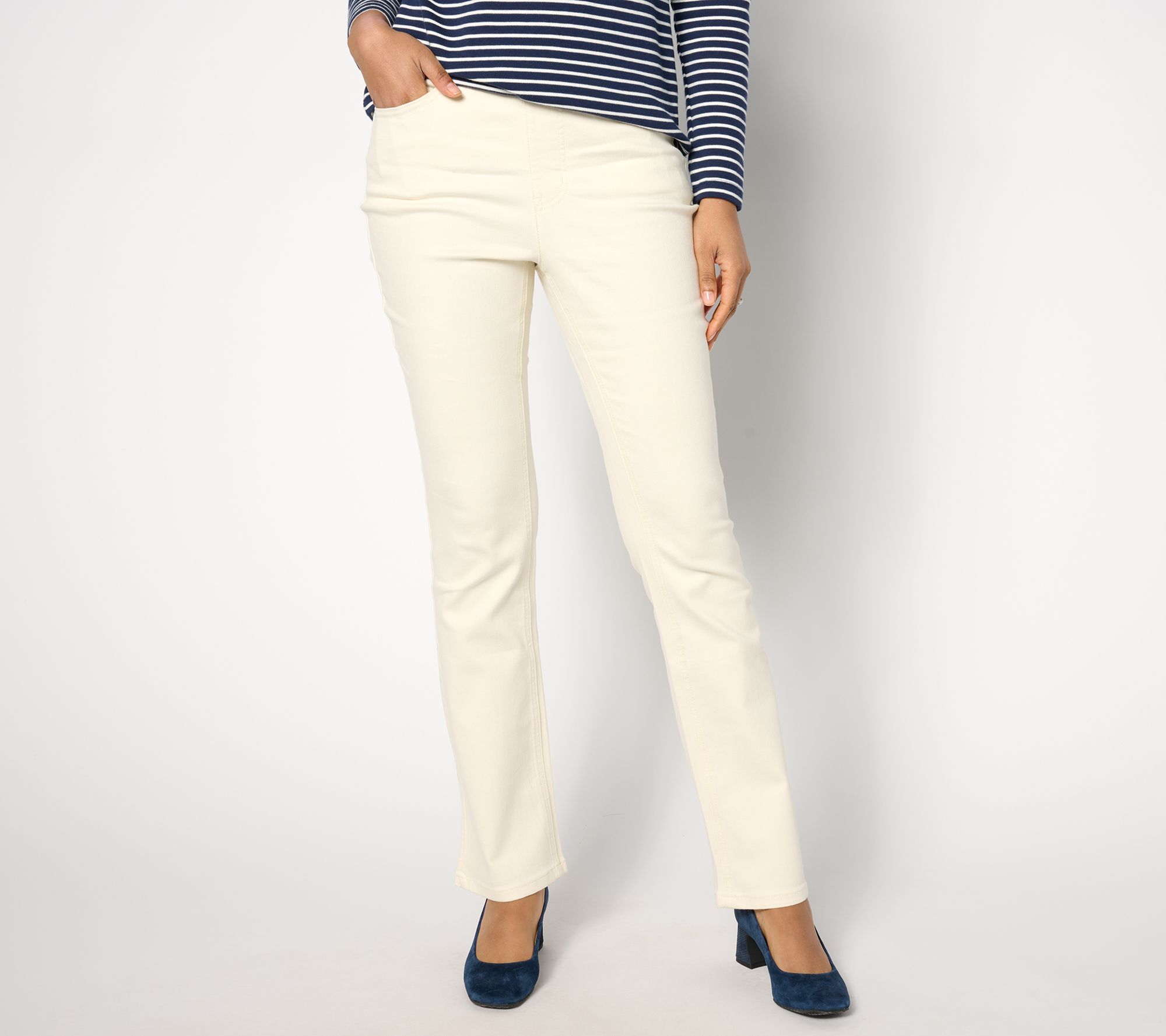 "As Is" Isaac Mizrahi Live! Tall True Denim Slim Boot Jeans with Side Vent