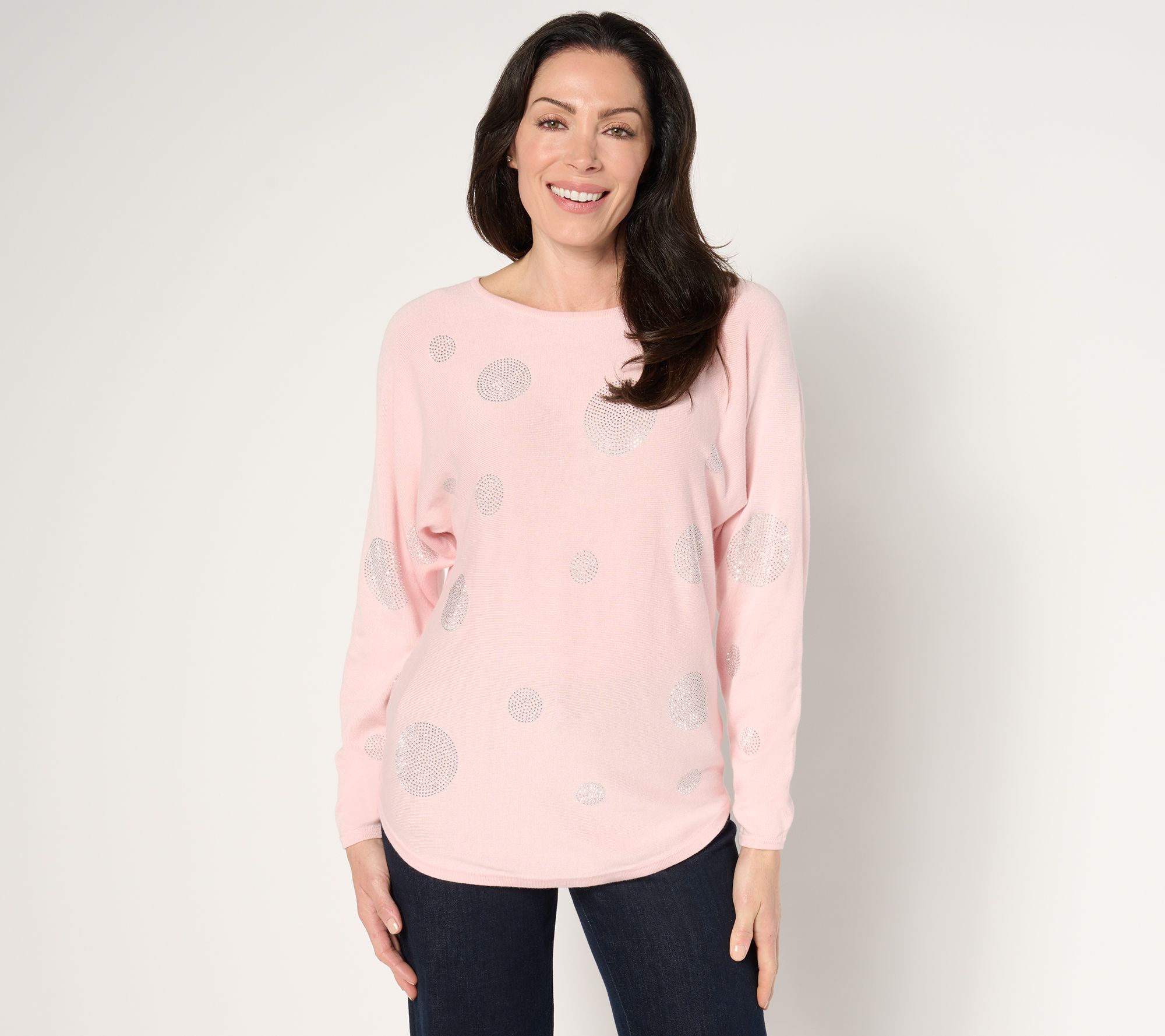 Belle by Kim Gravel EmBelleished Sparkle Dot Sweater