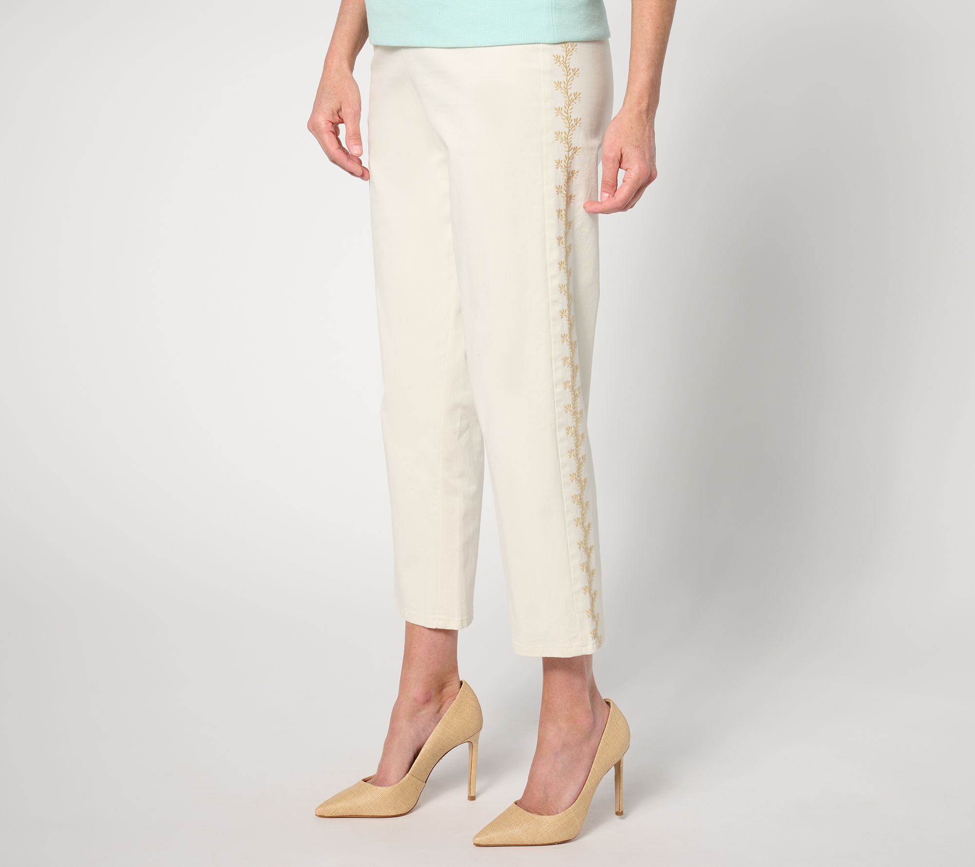 "As Is" BEAUTIFUL by Lawrence Zarian Petite Stretch Twill Pant