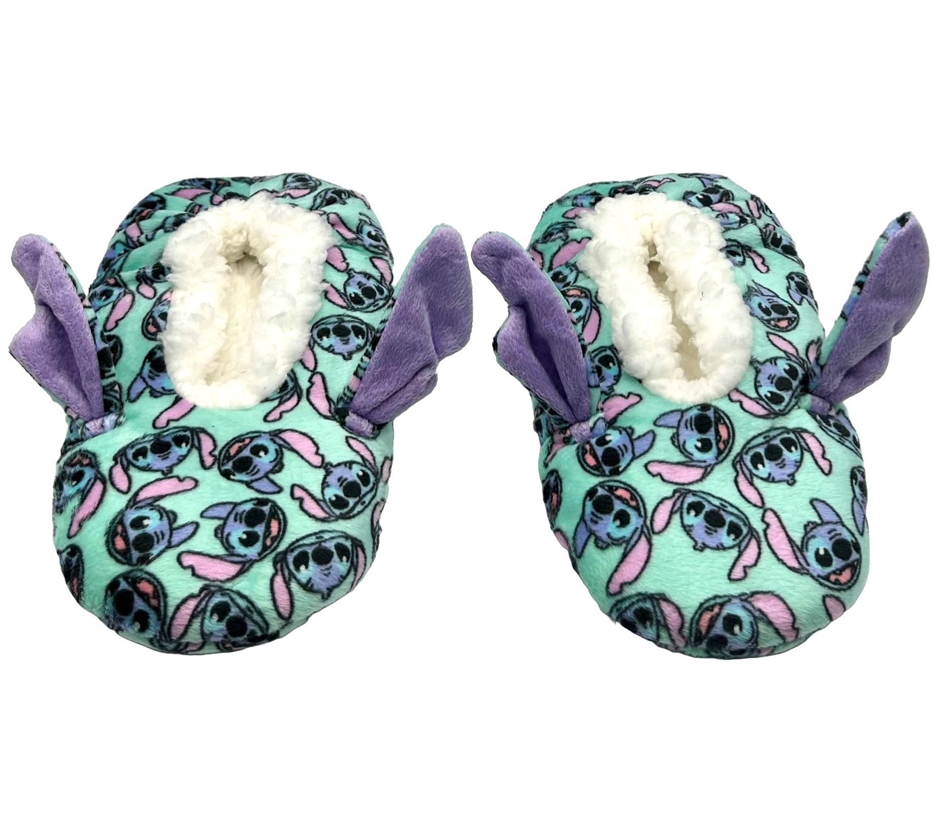 Ladies' Fuzzy Novelty Slipper Socks with Gripper Dot Bottoms