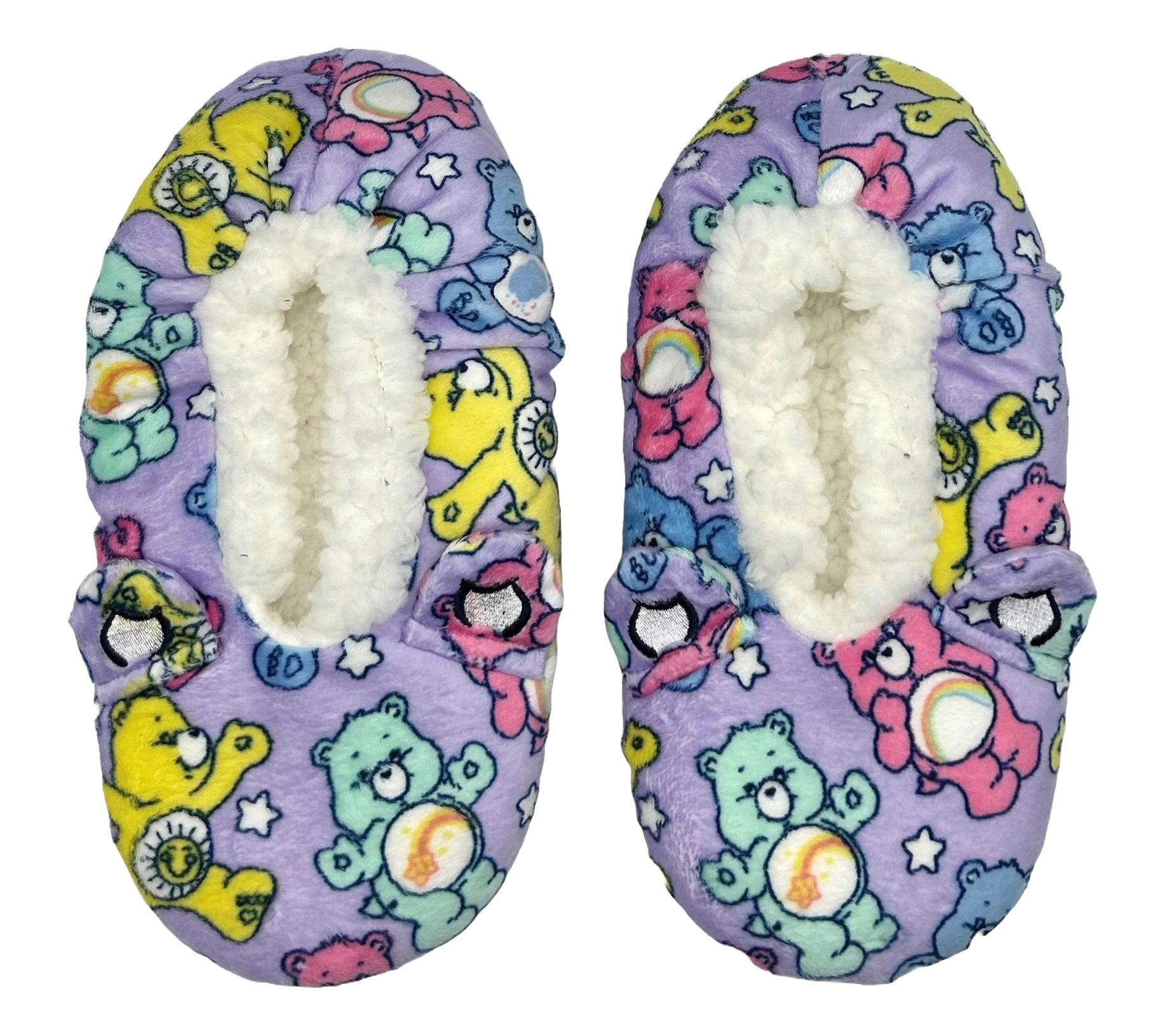 Ladies' Fuzzy Novelty Slipper Socks with Gripper Dot Bottoms