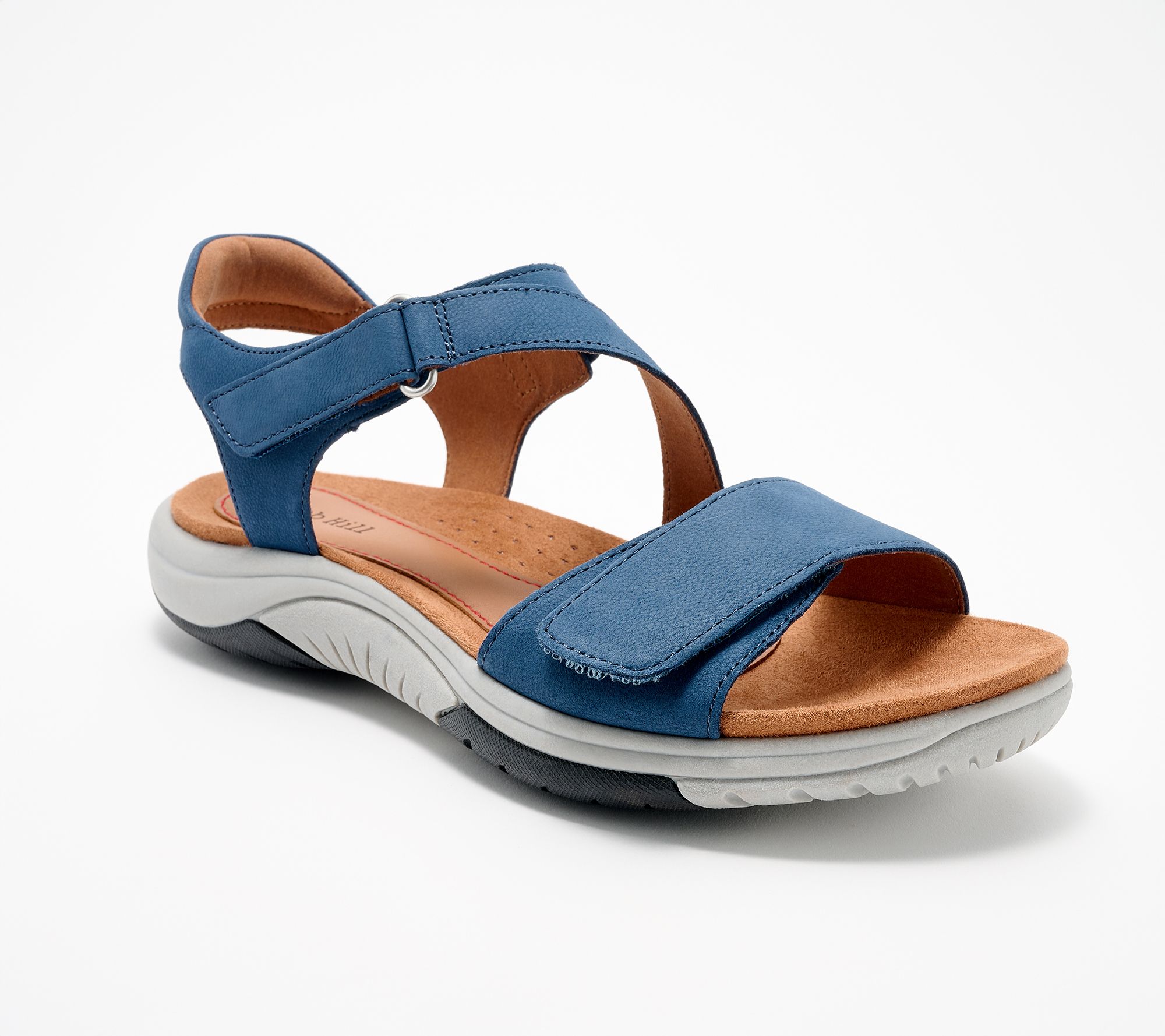 Cobb Hill Leather Adjustable Slide Sandals - Fiah