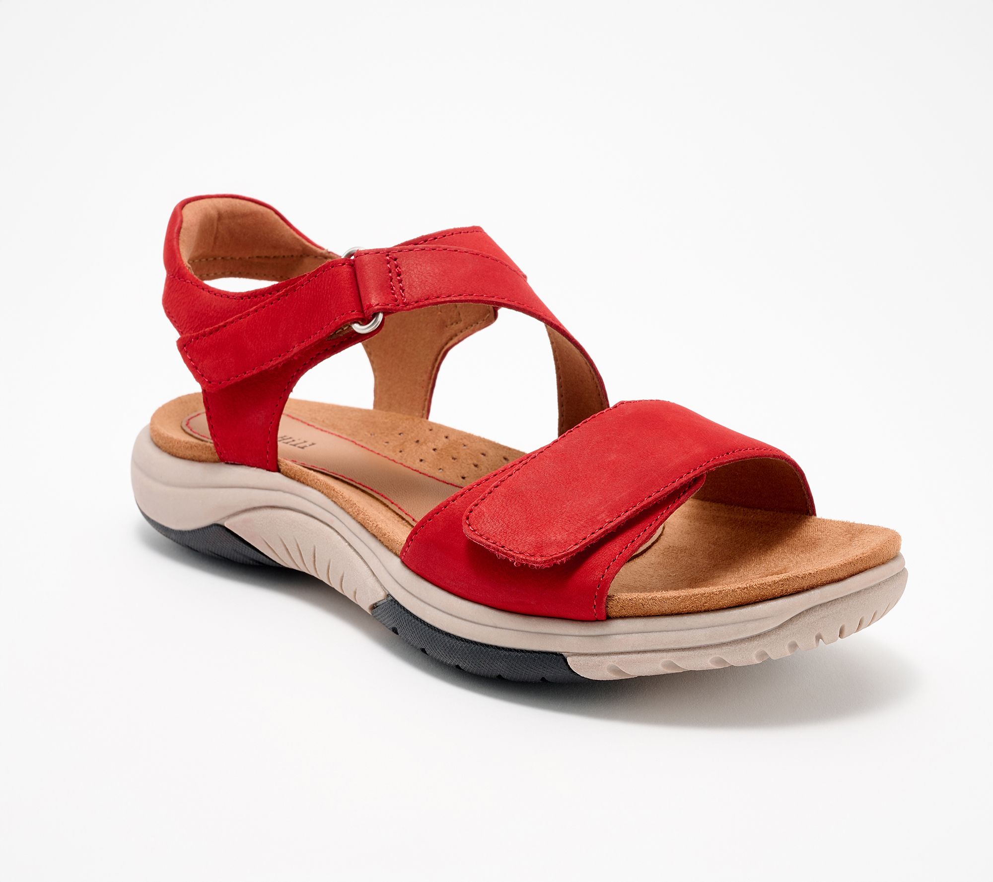 Cobb Hill Leather Adjustable Slide Sandals - Fiah
