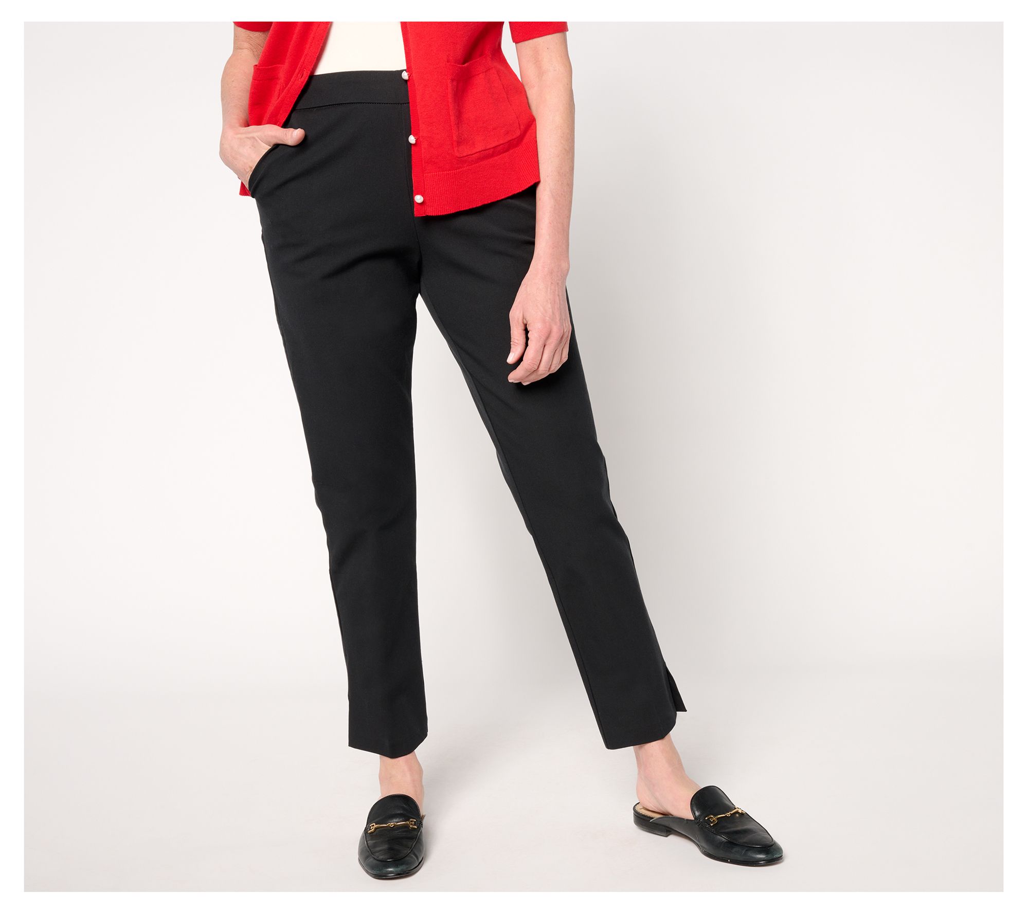 Isaac Mizrahi Live! Regular 24/7 Stretch Icon Ankle Pants