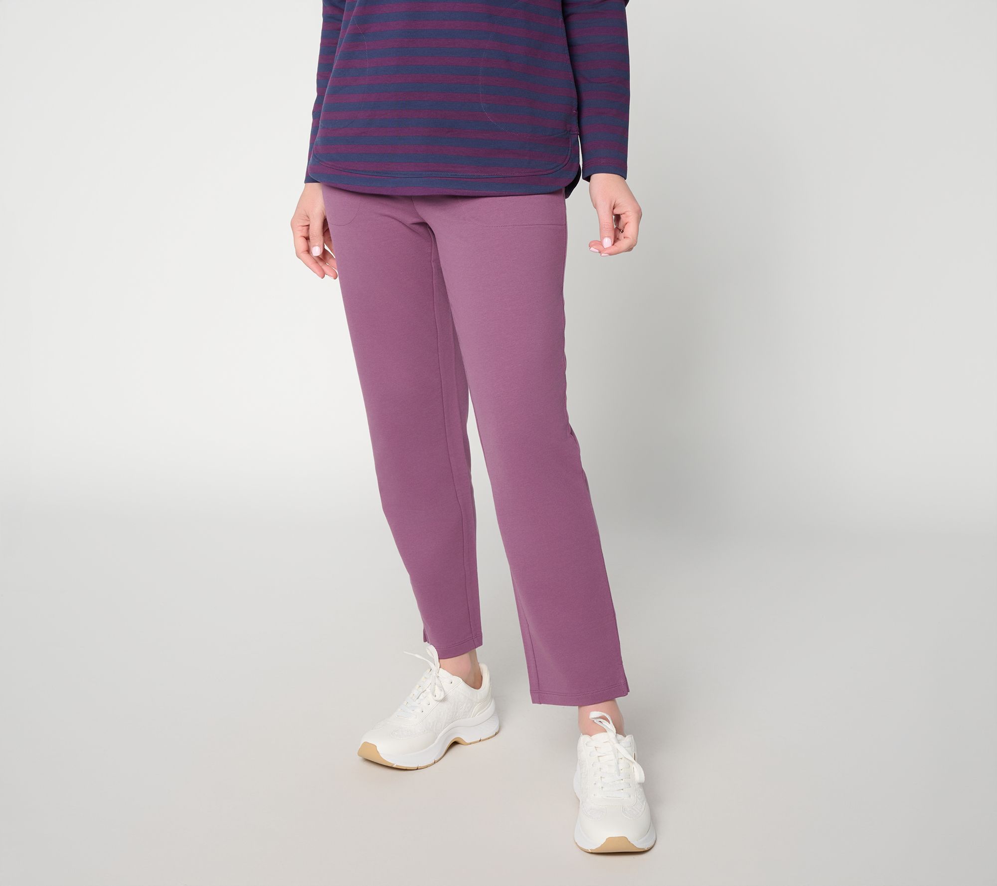 Denim & Co. Regular EasyWear French Terry Ankle Pant