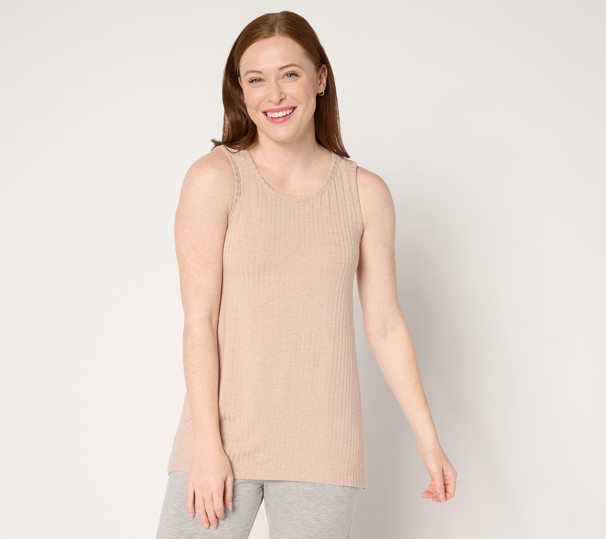 "As Is" Modern Soul Radiant Rib High Neck Swing Tank w/ Support System