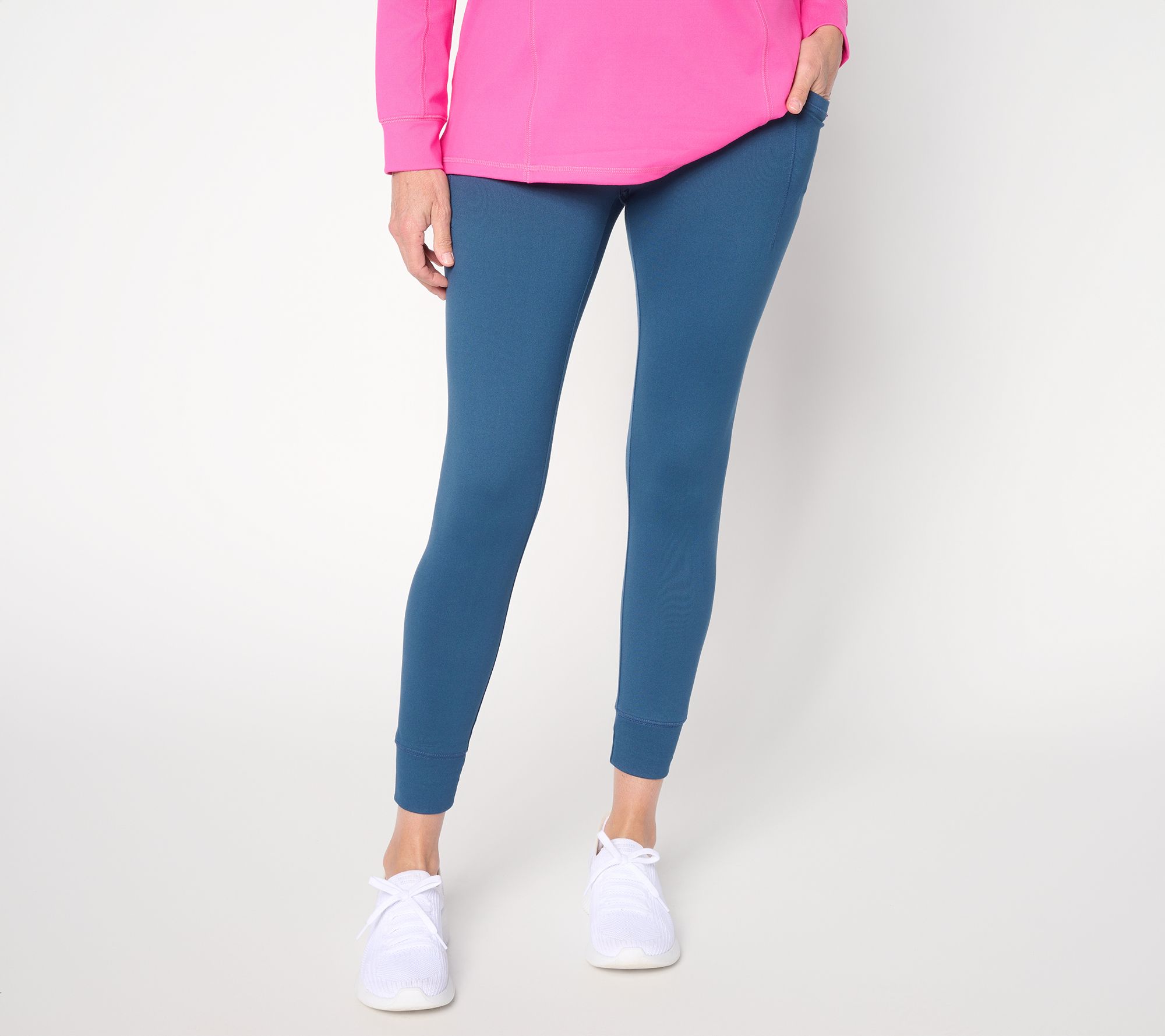 Belle Body by Kim Gravel Petite Athletic Jersey Pocket Pocket Jogger