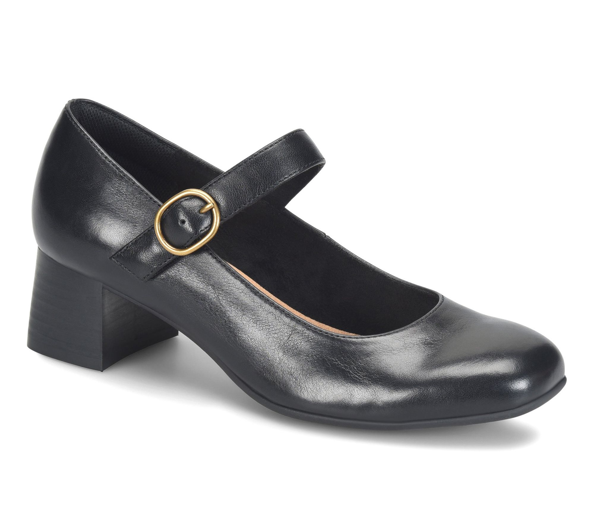 Comfortiva Leather Heeled Mary Jane - Paula