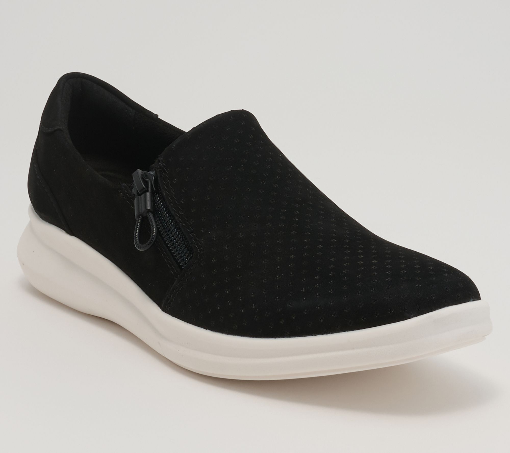 Clarks Artisan Leather Slip-Ons -Lynell Sky