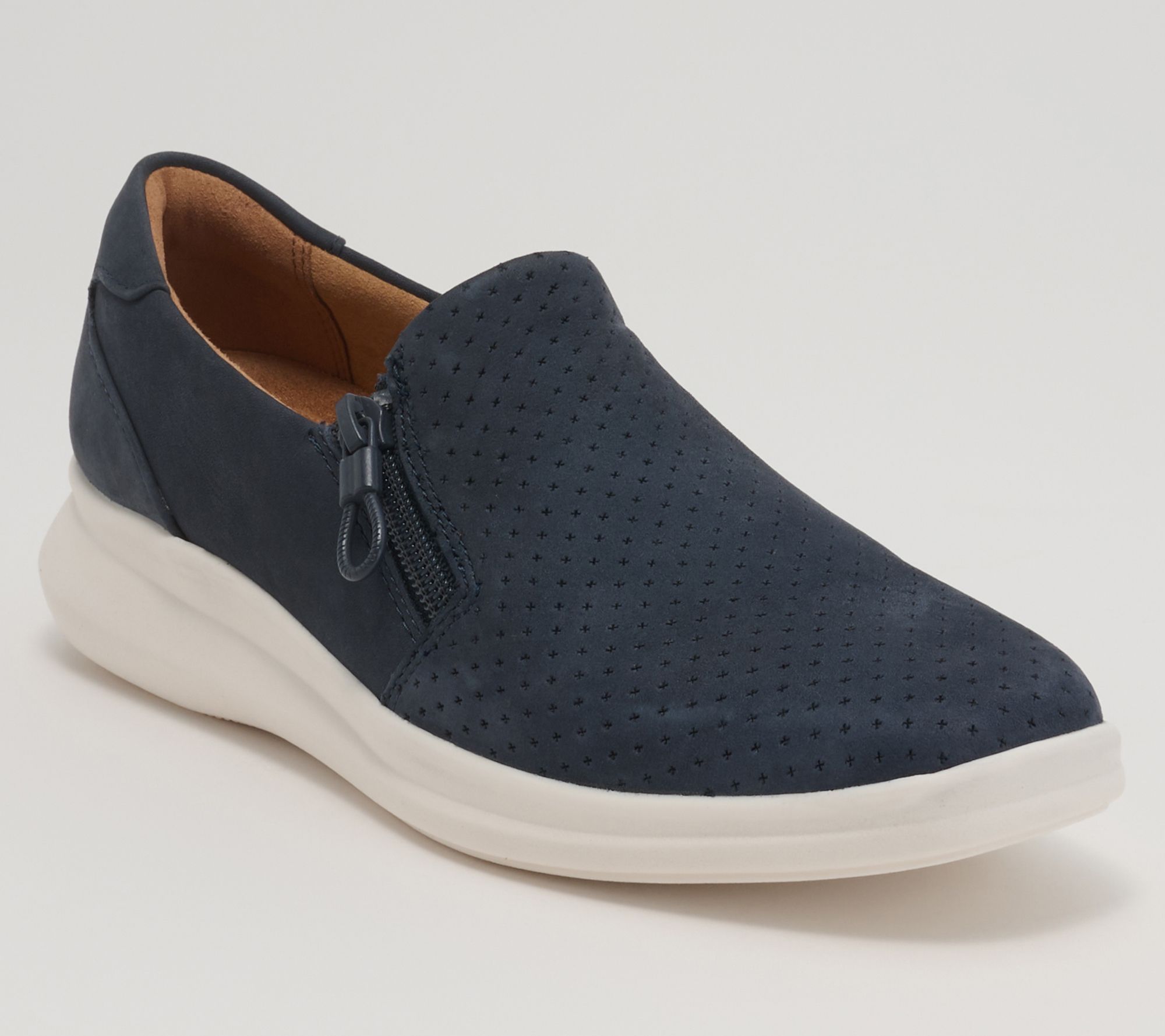 Clarks Artisan Leather Slip-Ons -Lynell Sky