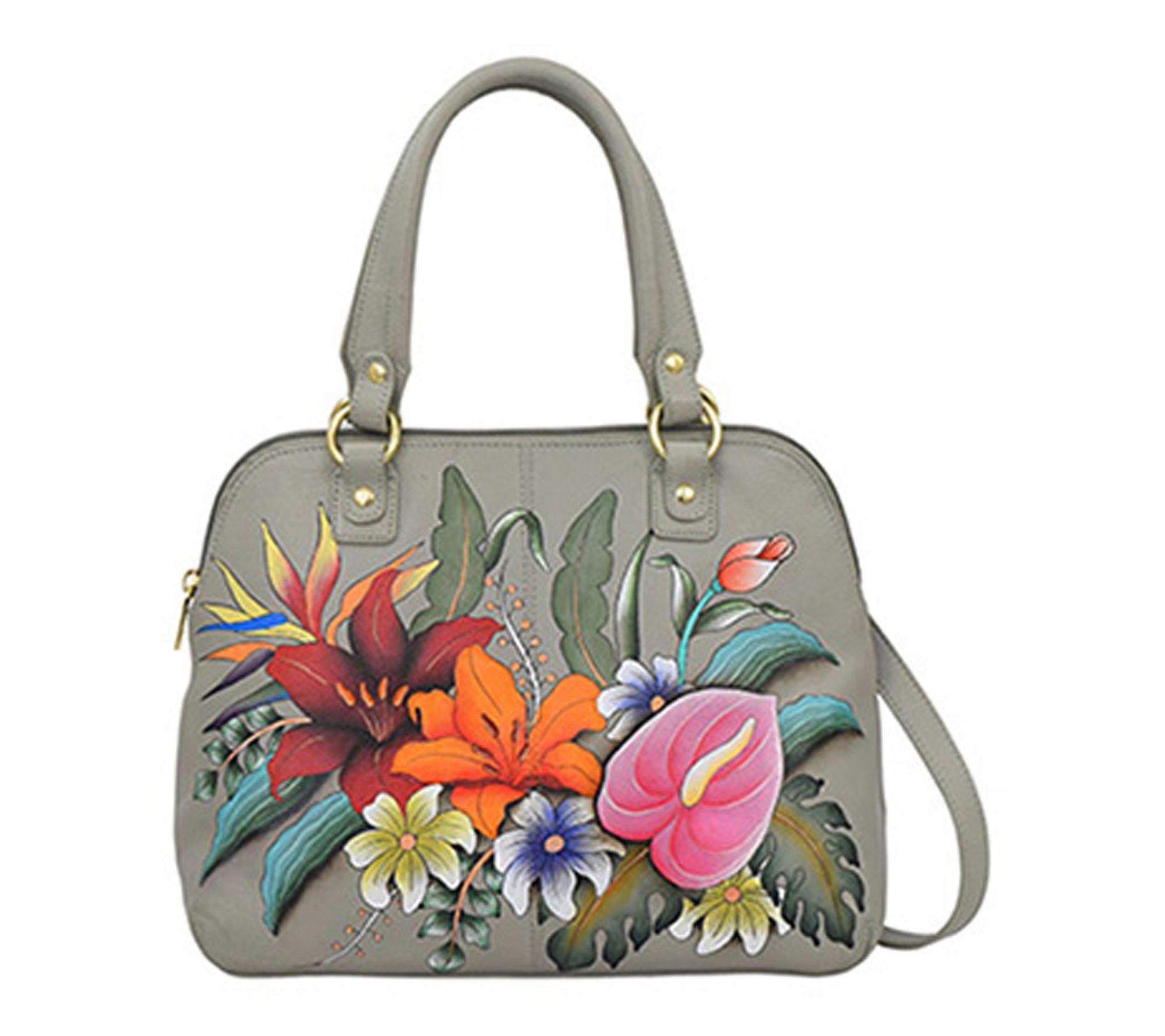 Anushcka Painted Leather Medium Satchel