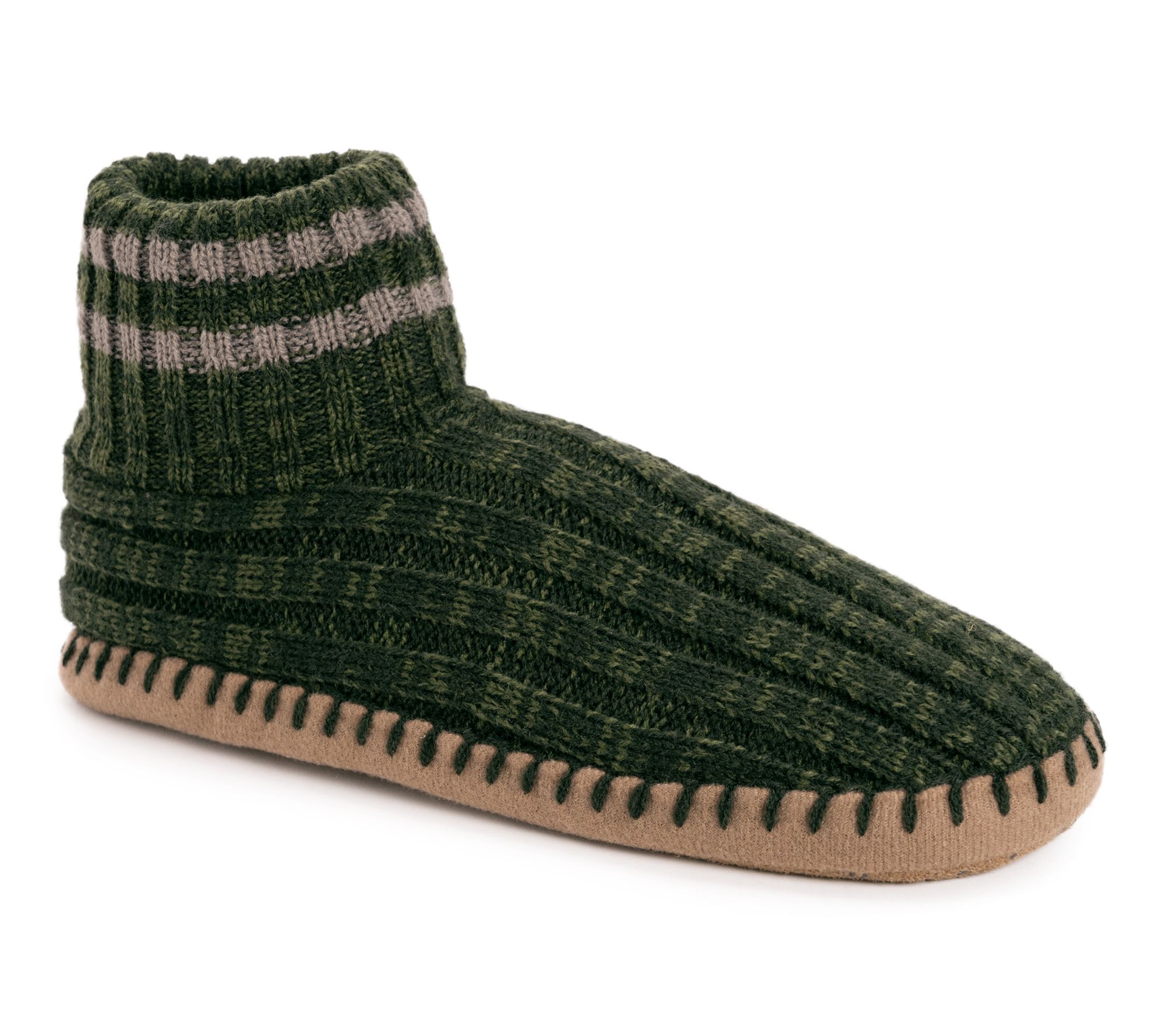 MUK LUKS Men's Cuff Bootie Slipper