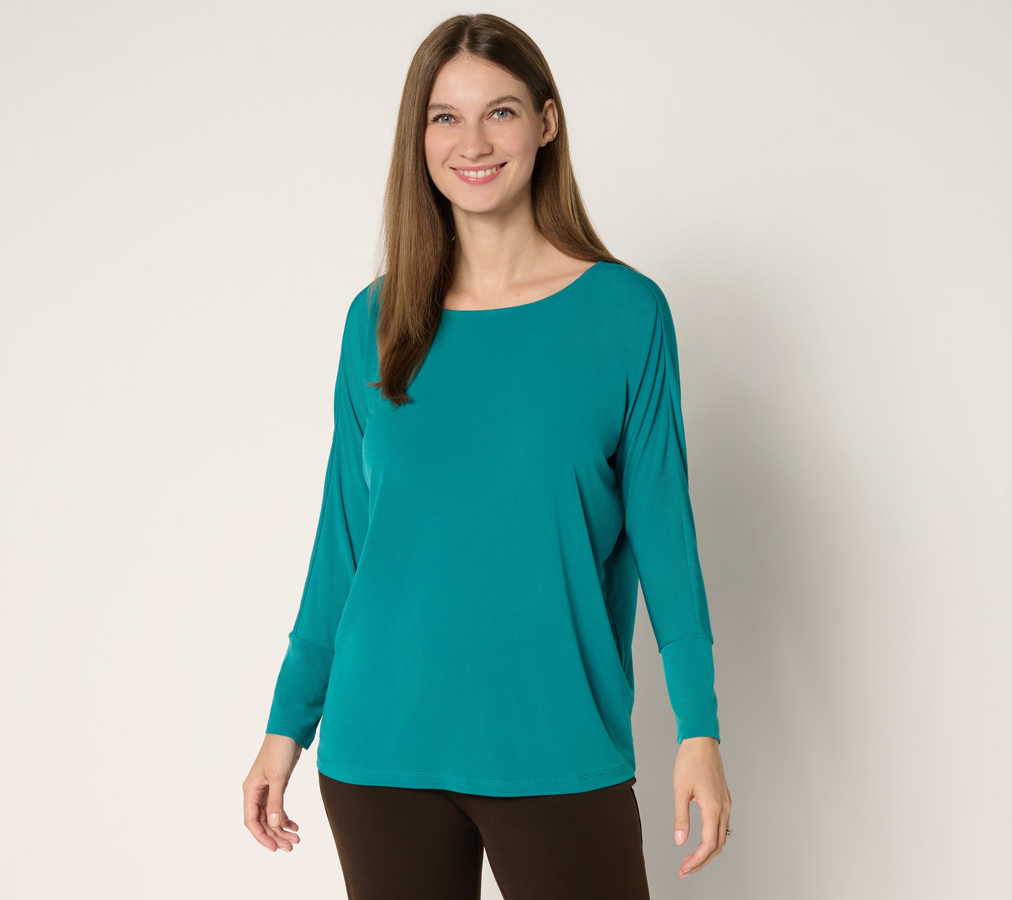 "As Is" Susan Graver Essentials Liquid Knit Dolman Top