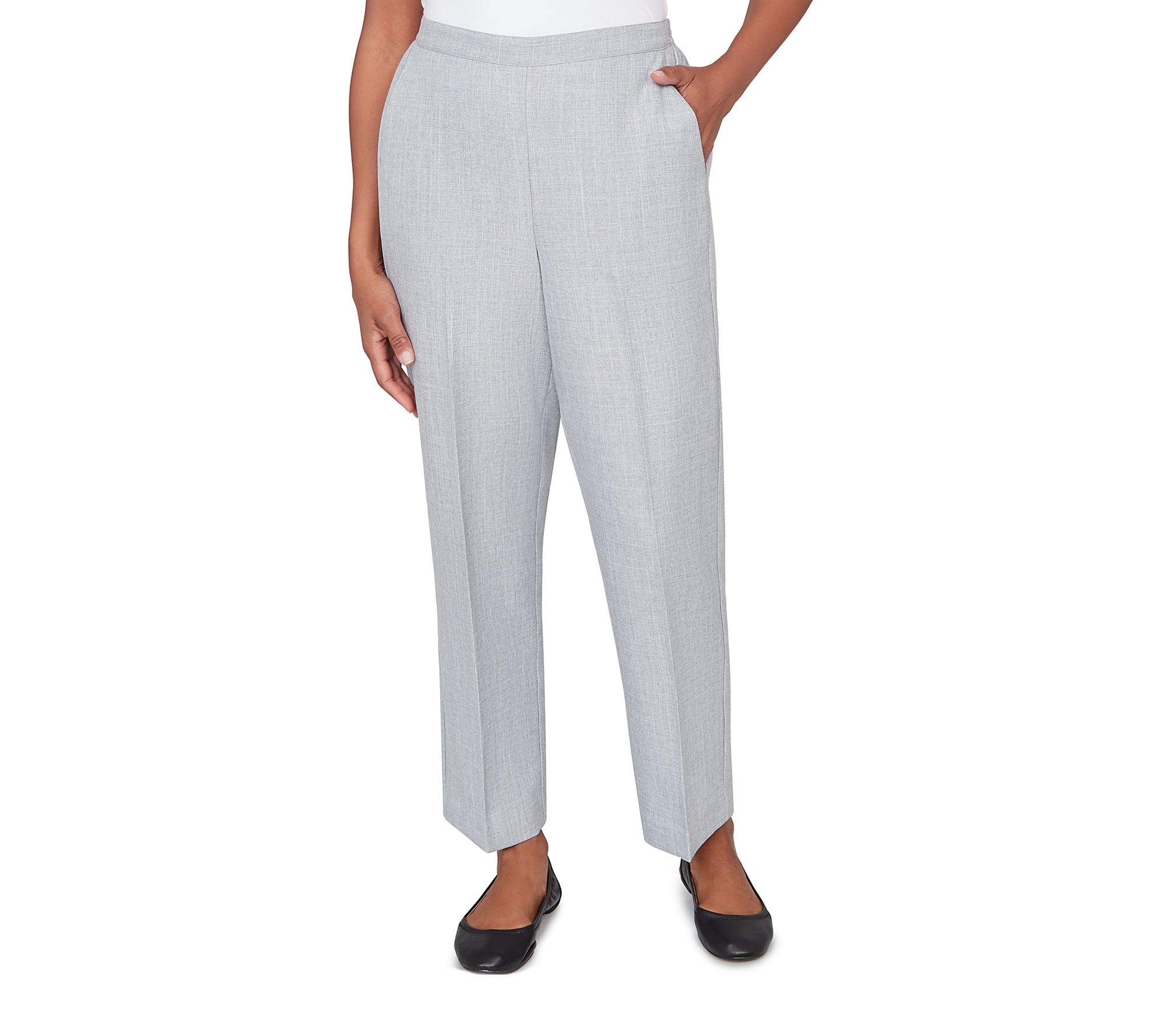 Alfred Dunner Petite Tailored Slant Pocket Average Pants