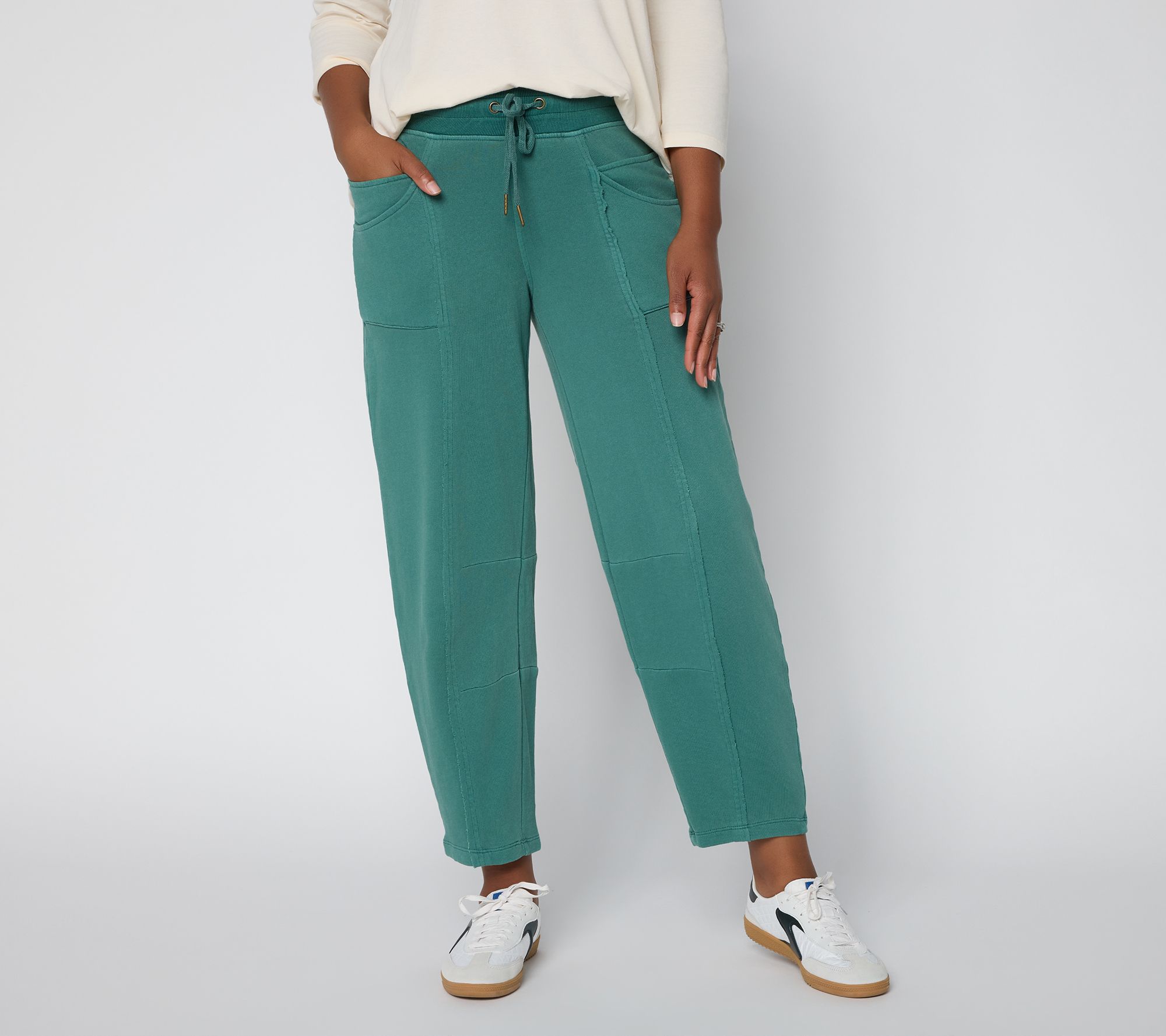LOGO Lounge by Lori Goldstein Petite Ankle Length Barrel Pant