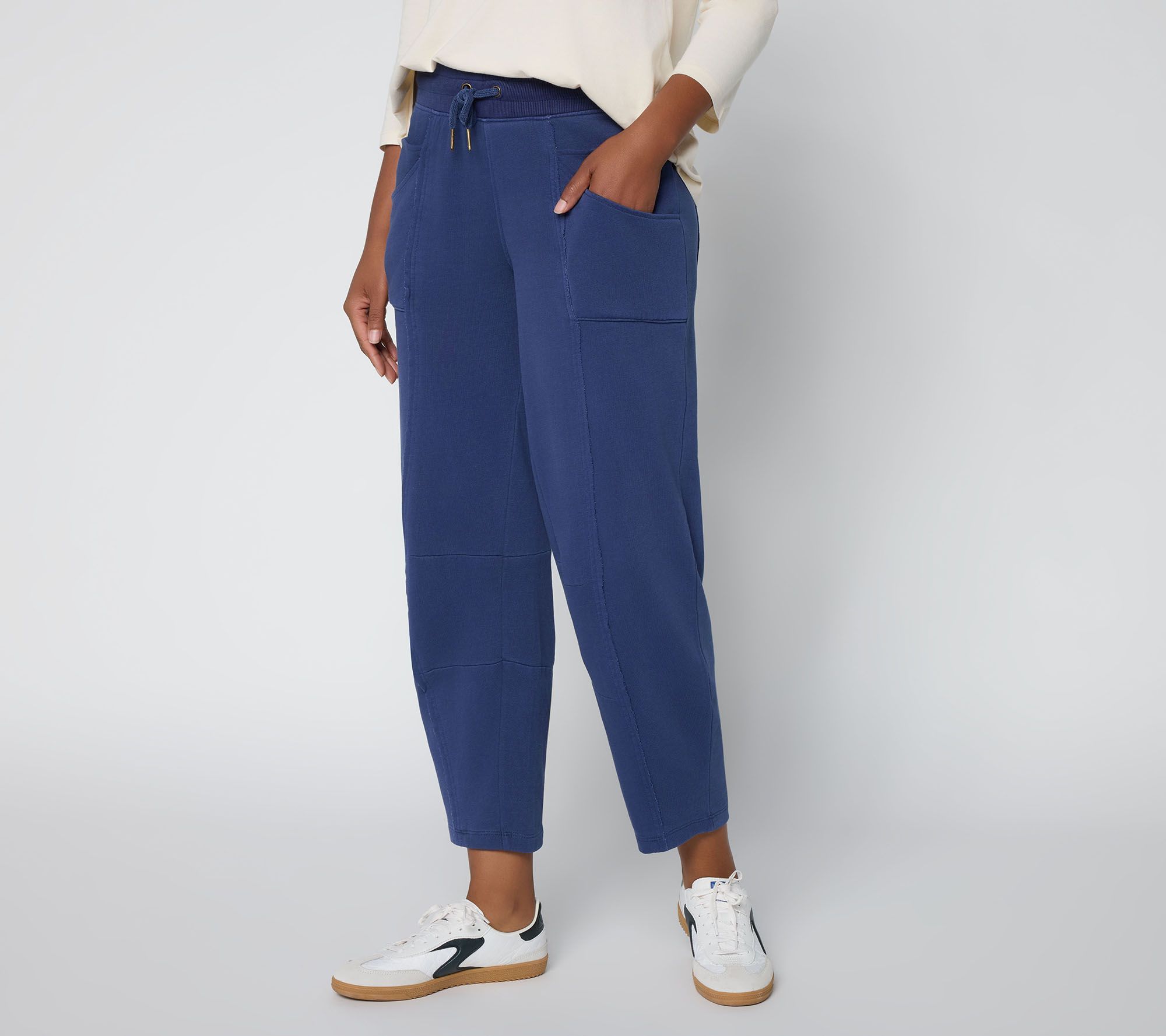 LOGO Lounge by Lori Goldstein Petite Ankle Length Barrel Pant