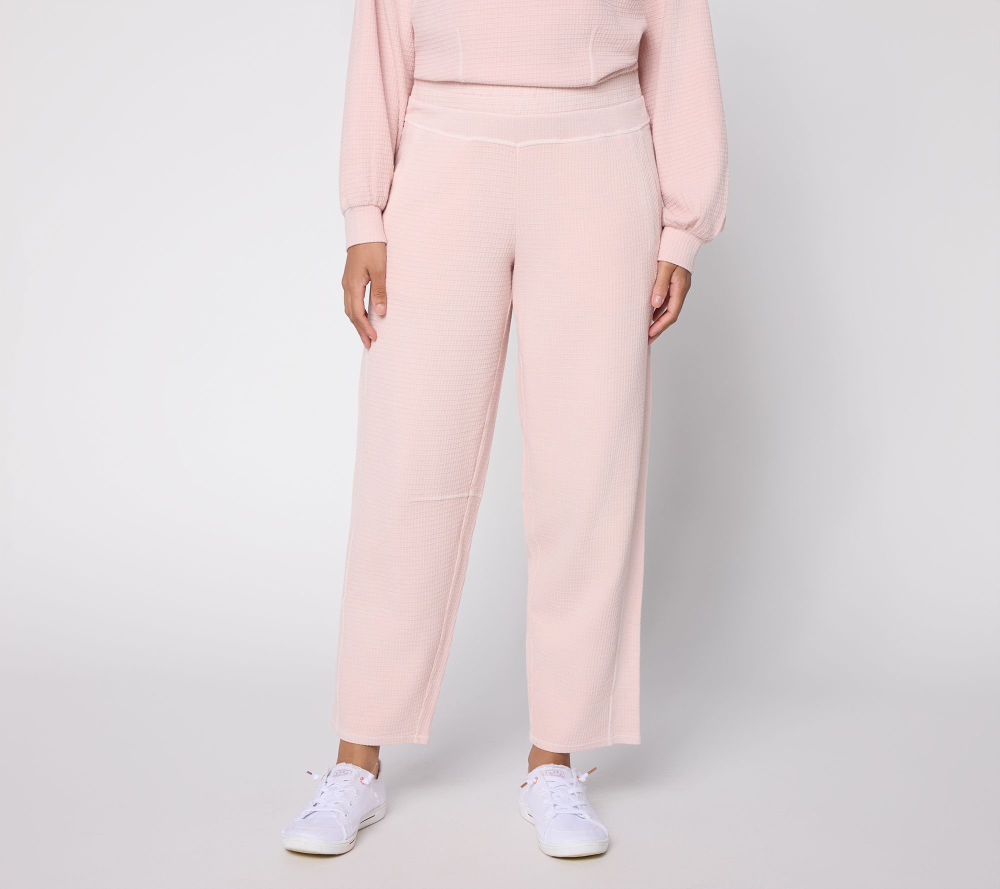 AnyBody Regular Washed Waffle Modified Barrel Pant