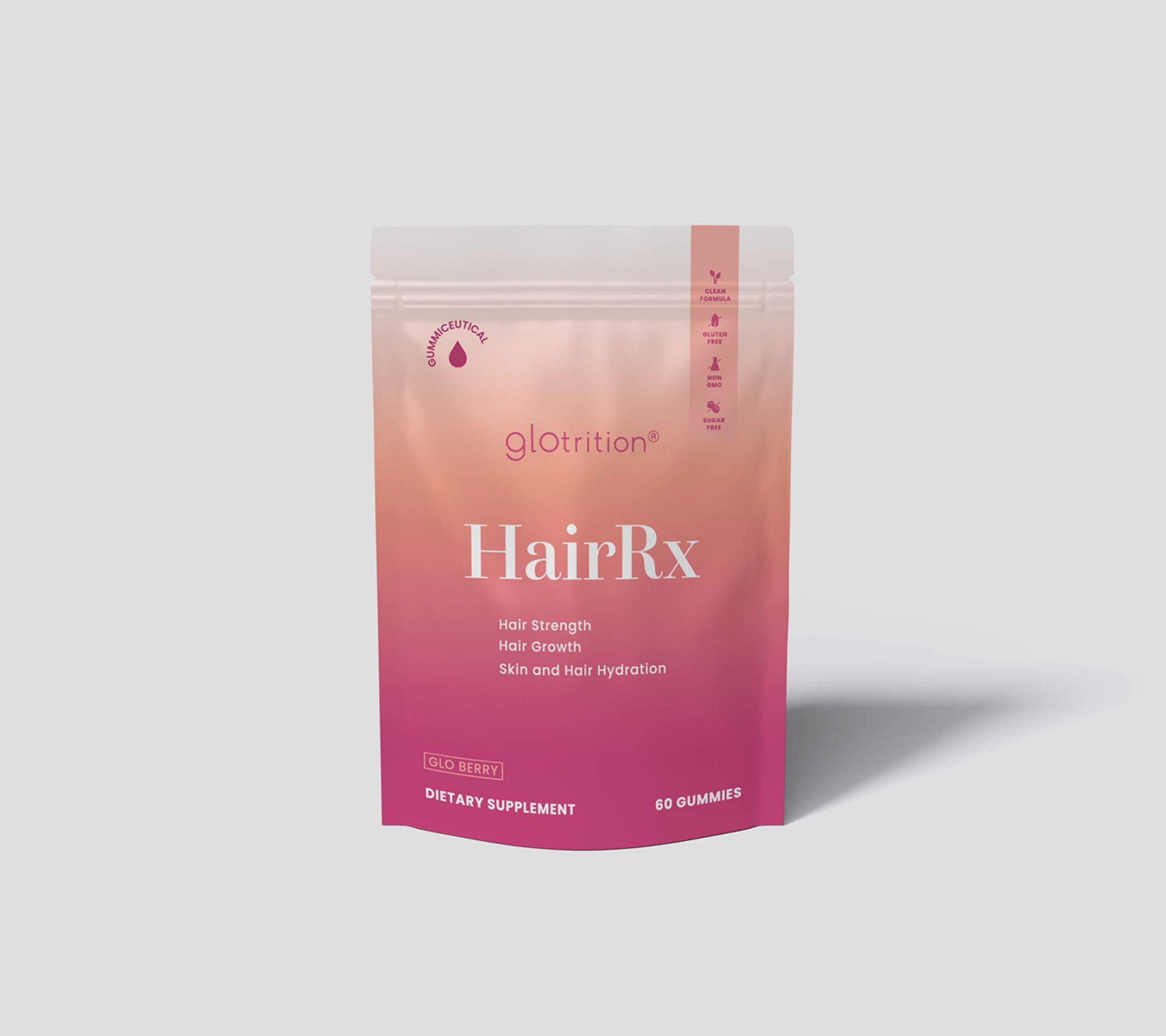 Glotrition HairRx Gummiceutical 30 Day Supply