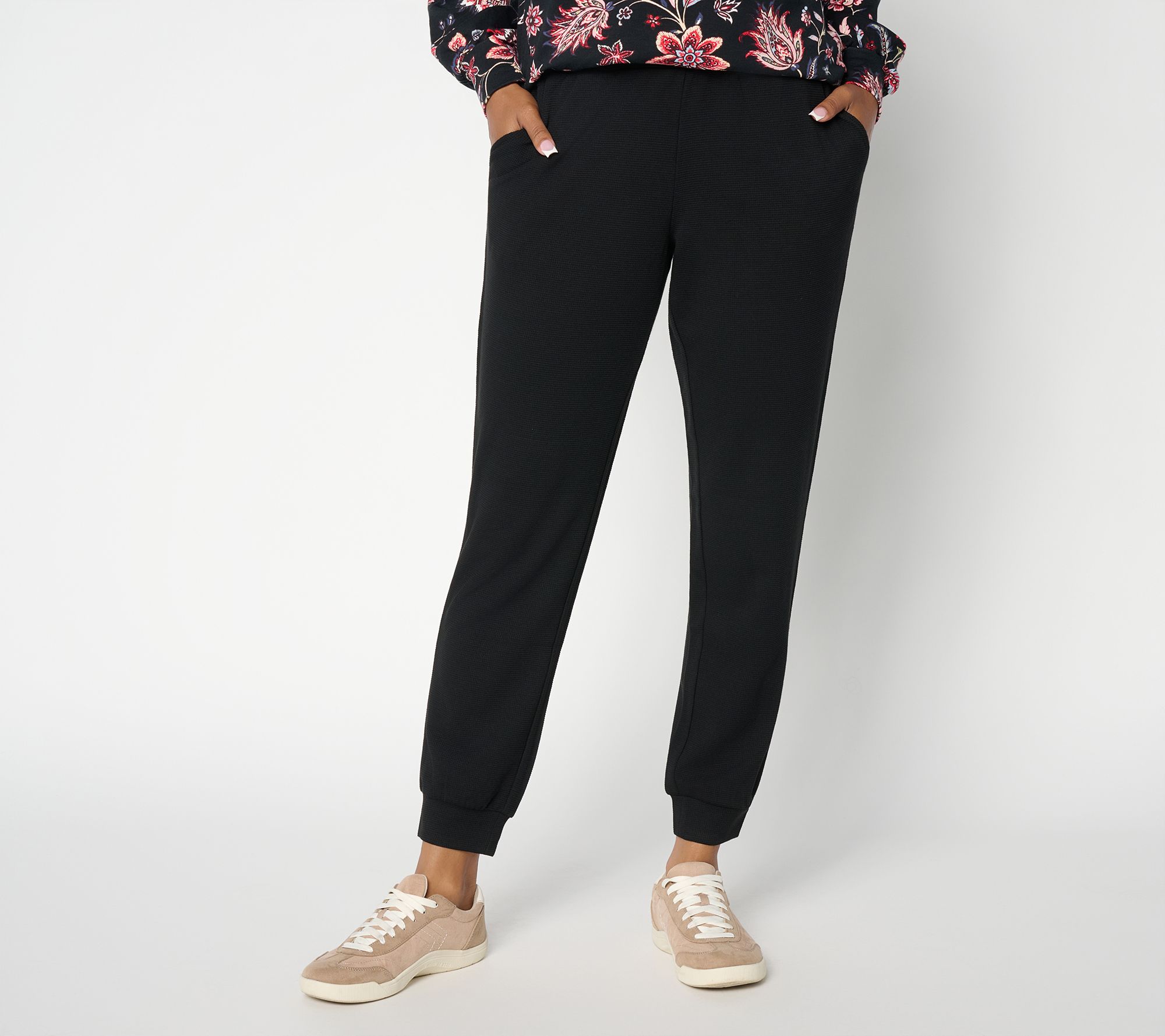  Belle by Kim Gravel Regular ScubaLuxe Waffle Joggers