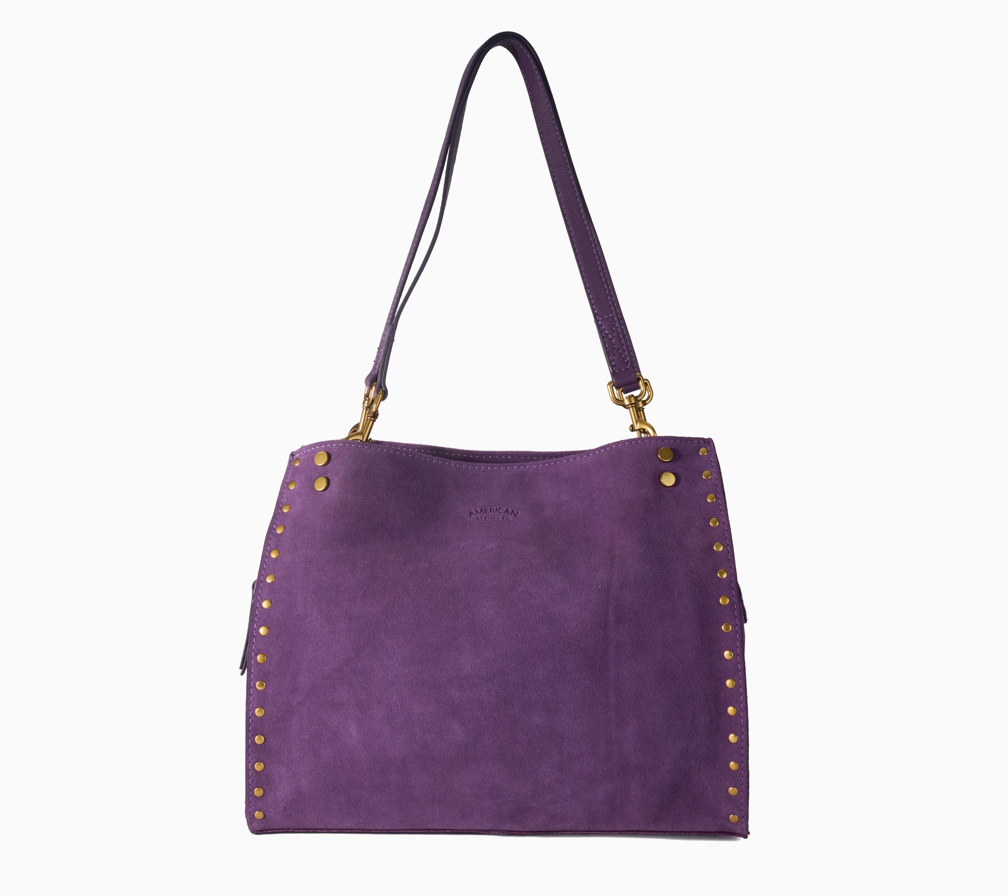  American Leather Co. Lenox Studded Satchel