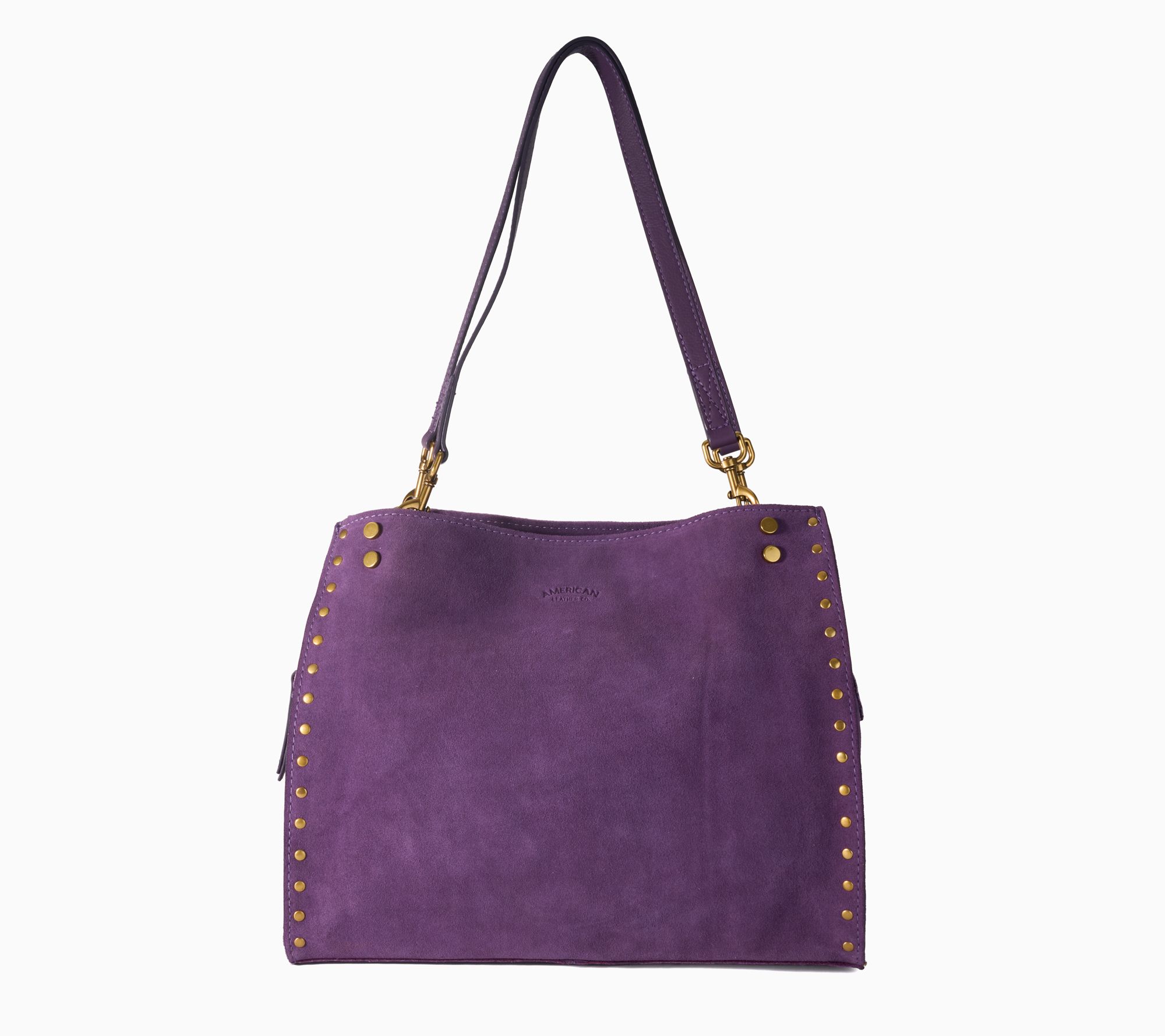 American Leather Co. Lenox Studded Satchel