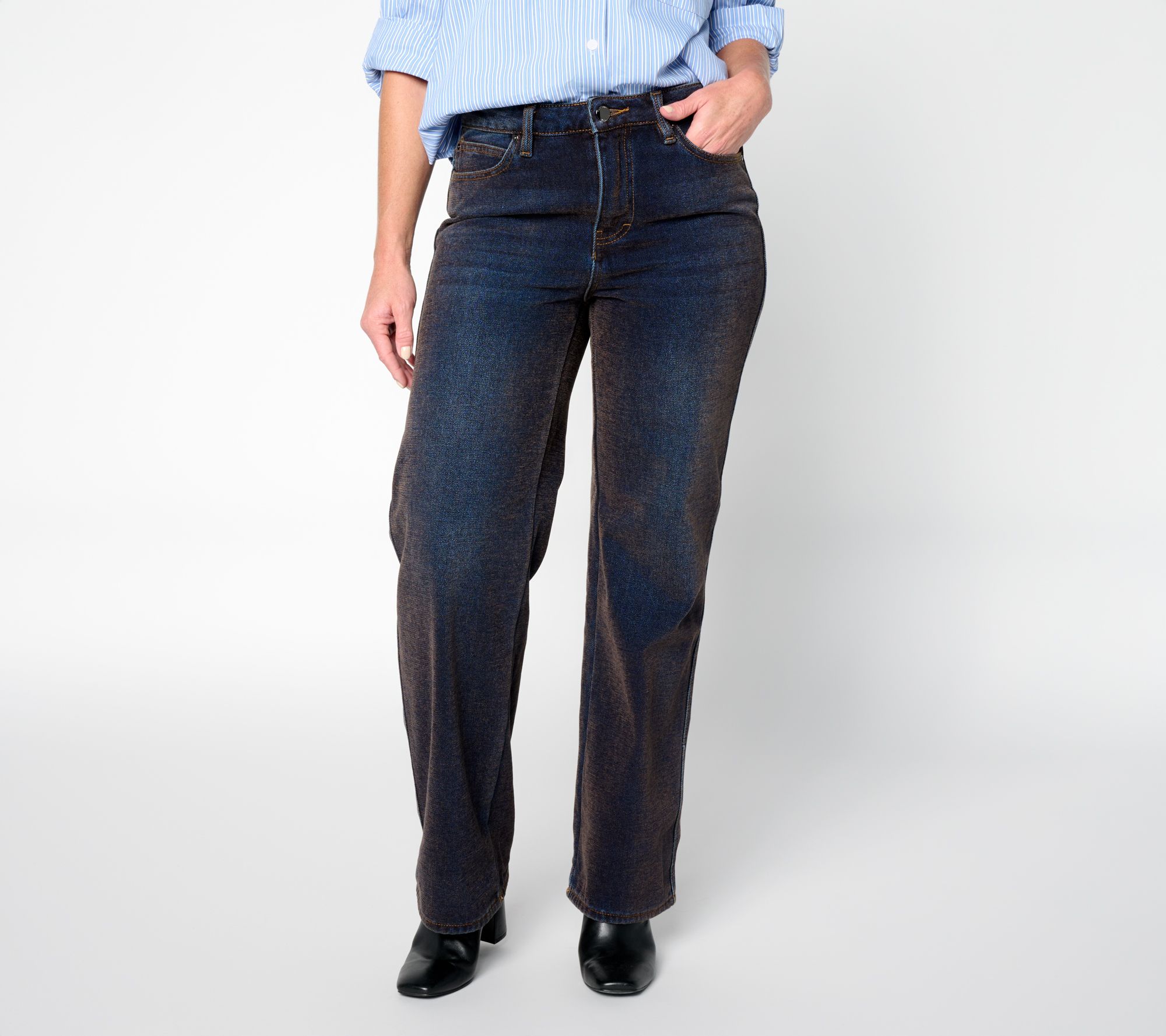  RM Studio x Rebecca Minkoff Petite Chenille Denim Jeans