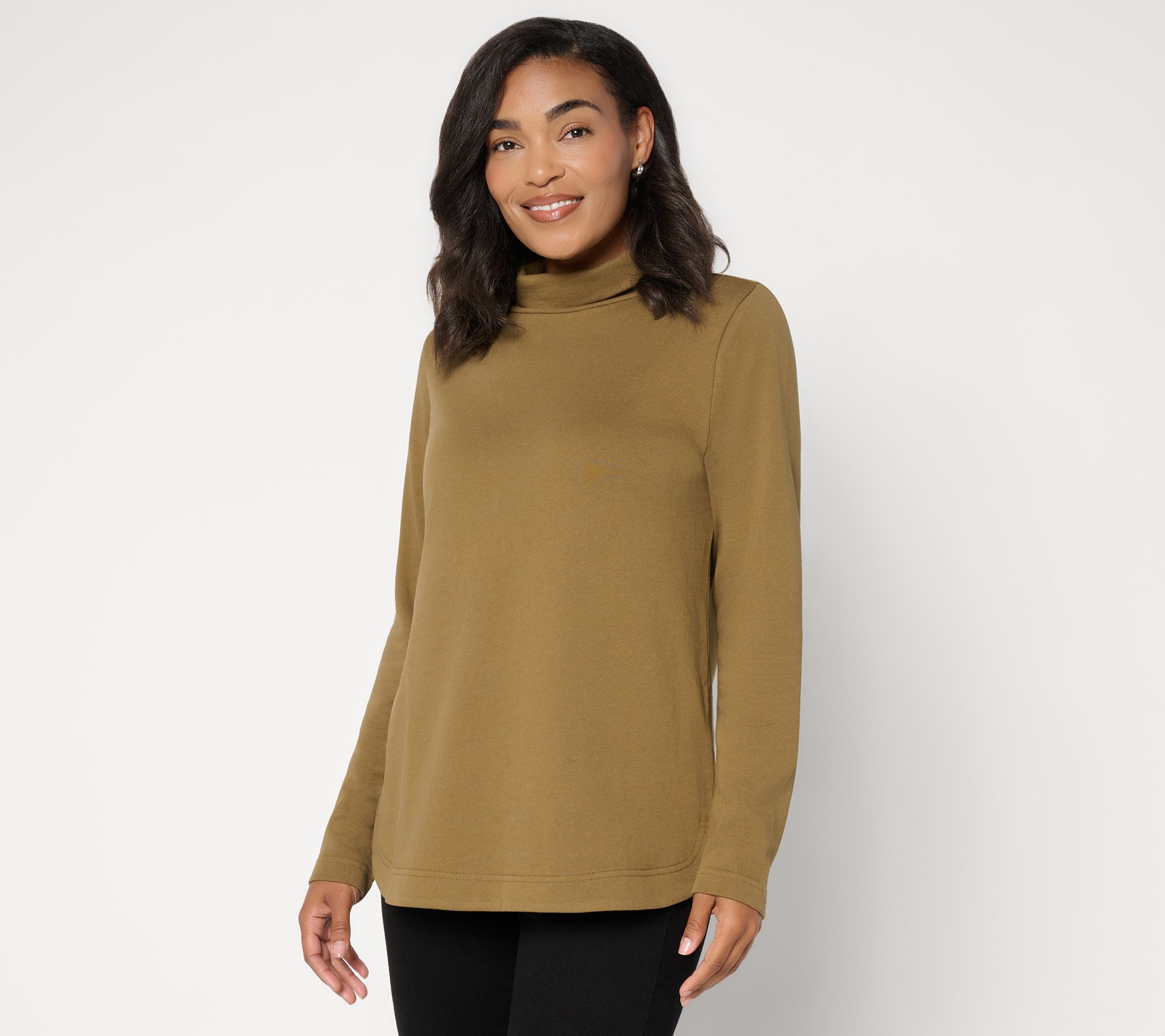  Studio Park x Amy Stran Light Weight French Terry Turtlenec